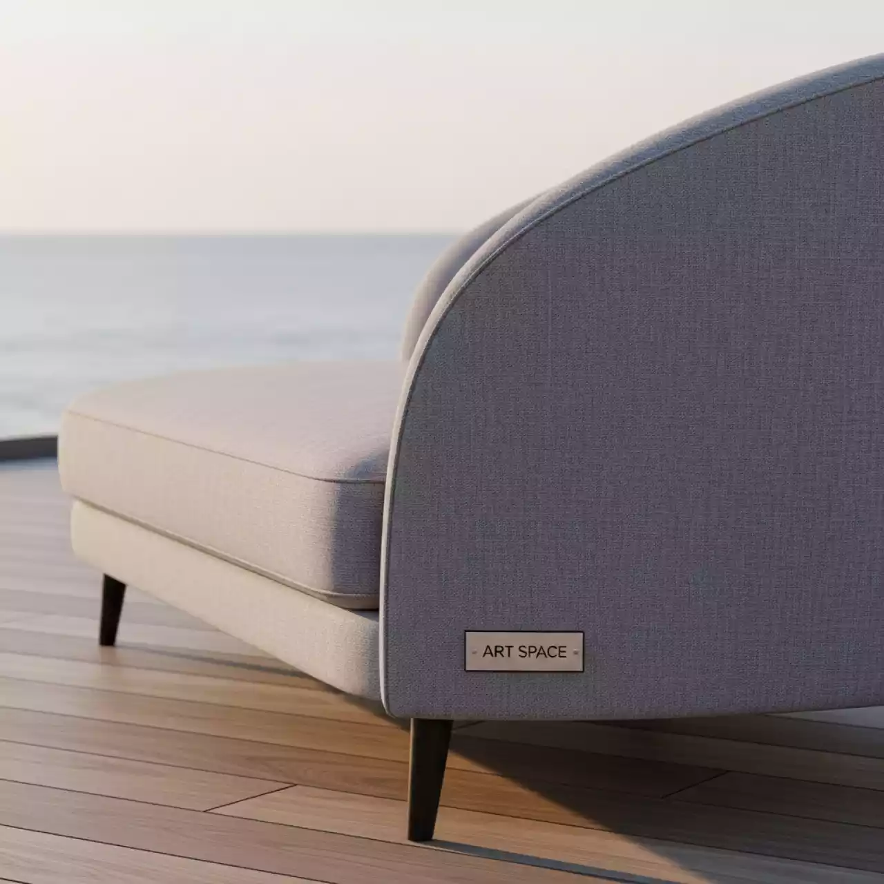 Аренда Шезлонг лежак кушетка Belt правый в пляжном комплексе VinoGrad — ART SPACE