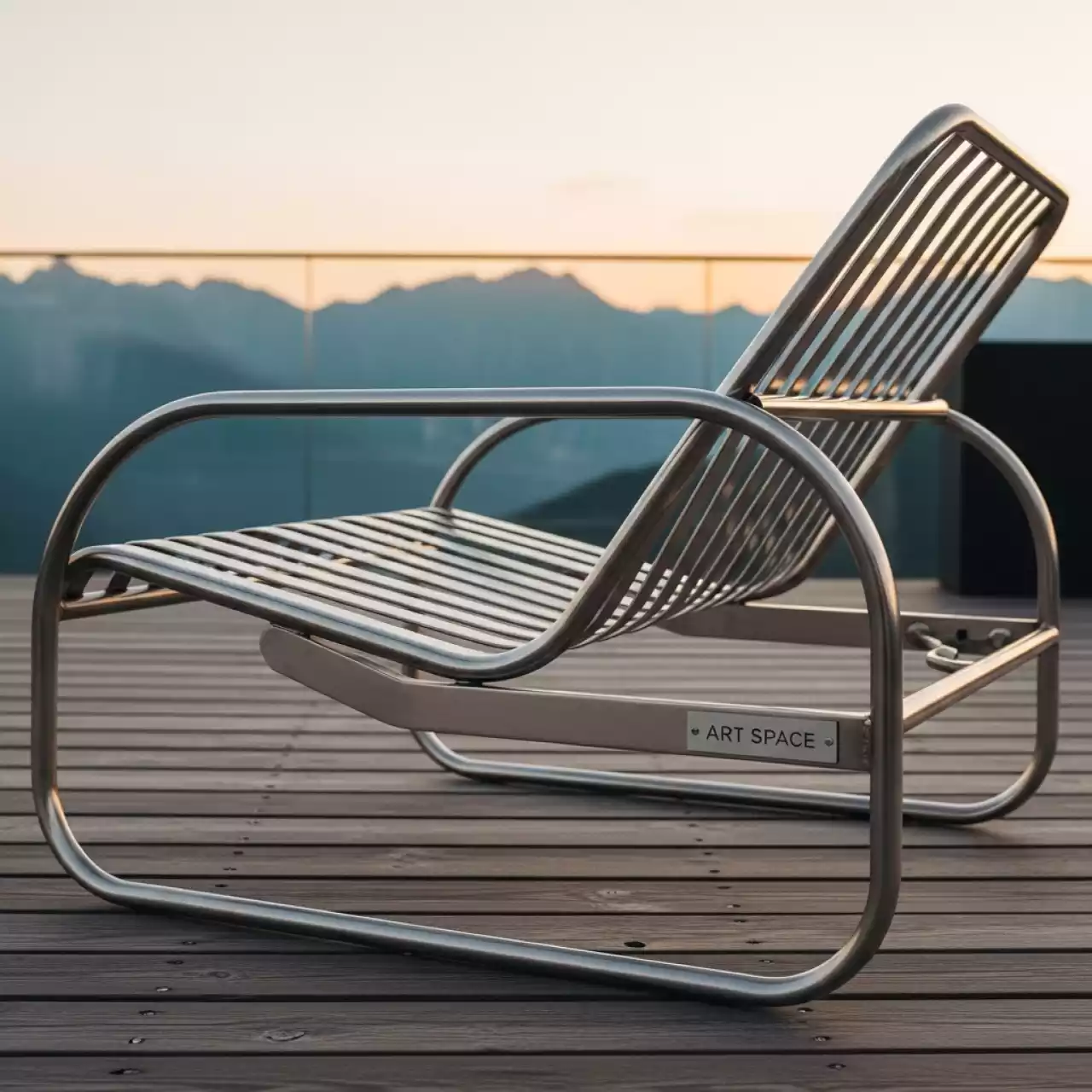 Аренда Шезлонг лежак металлический Round в Поляна 1389 Отель и Спа — ART SPACE