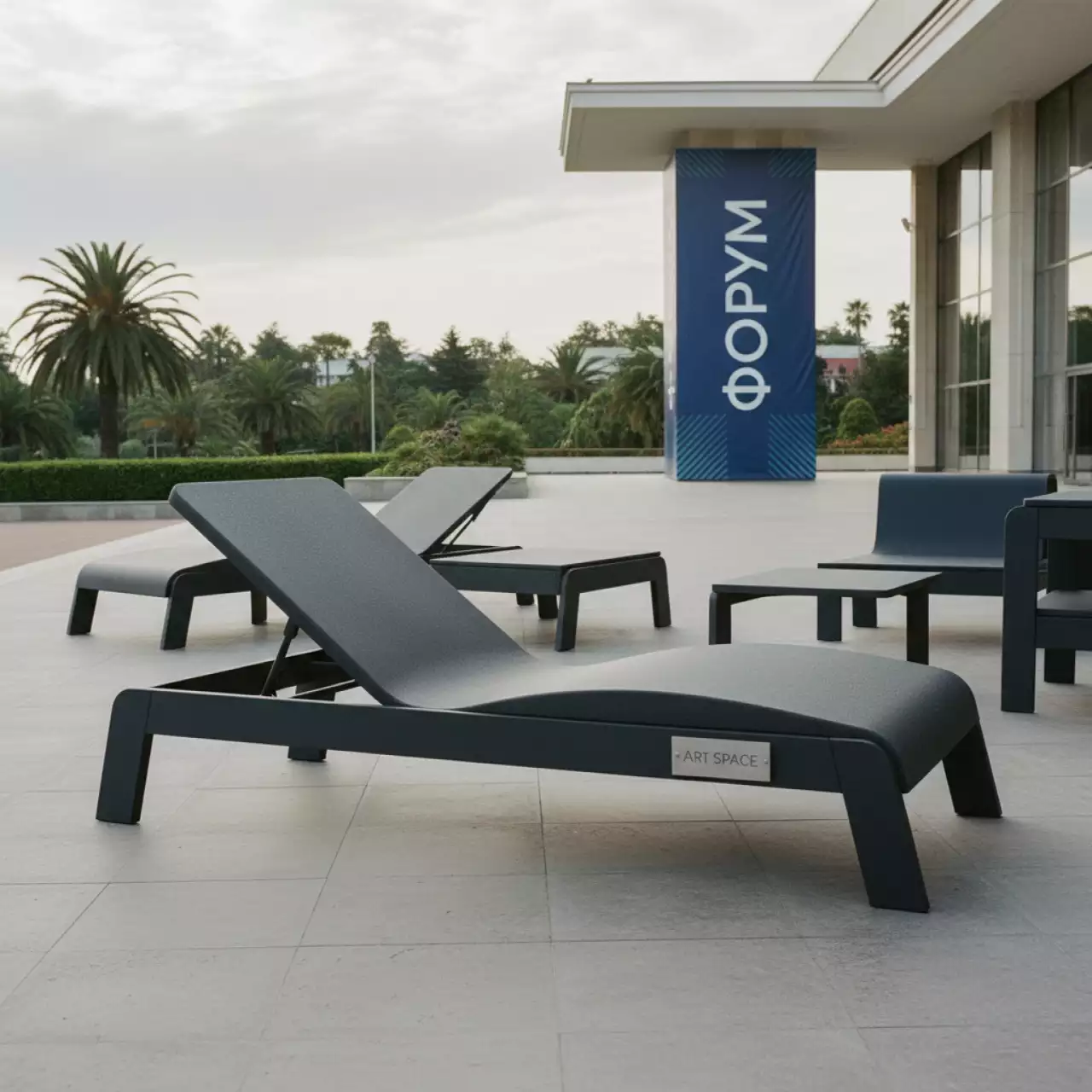 Аренда Шезлонг лежак пластиковый Casablanca в санатории «Сочи» — ART SPACE