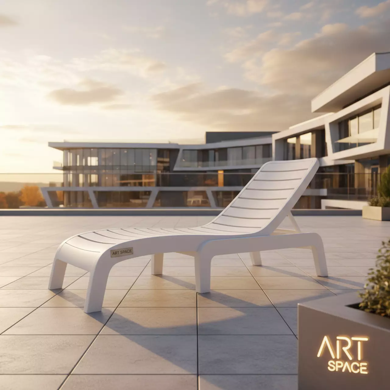 Аренда Шезлонг лежак пластиковый Eden в Gamma Sirius — ART SPACE