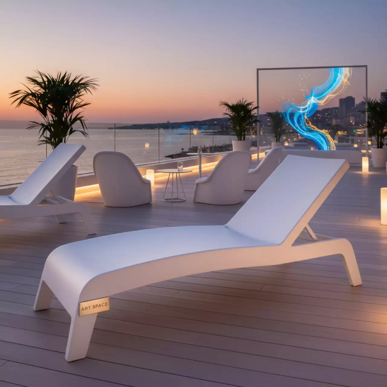 Аренда Шезлонг лежак пластиковый Ponente Standard в Гранд Отель Сочи — ART SPACE