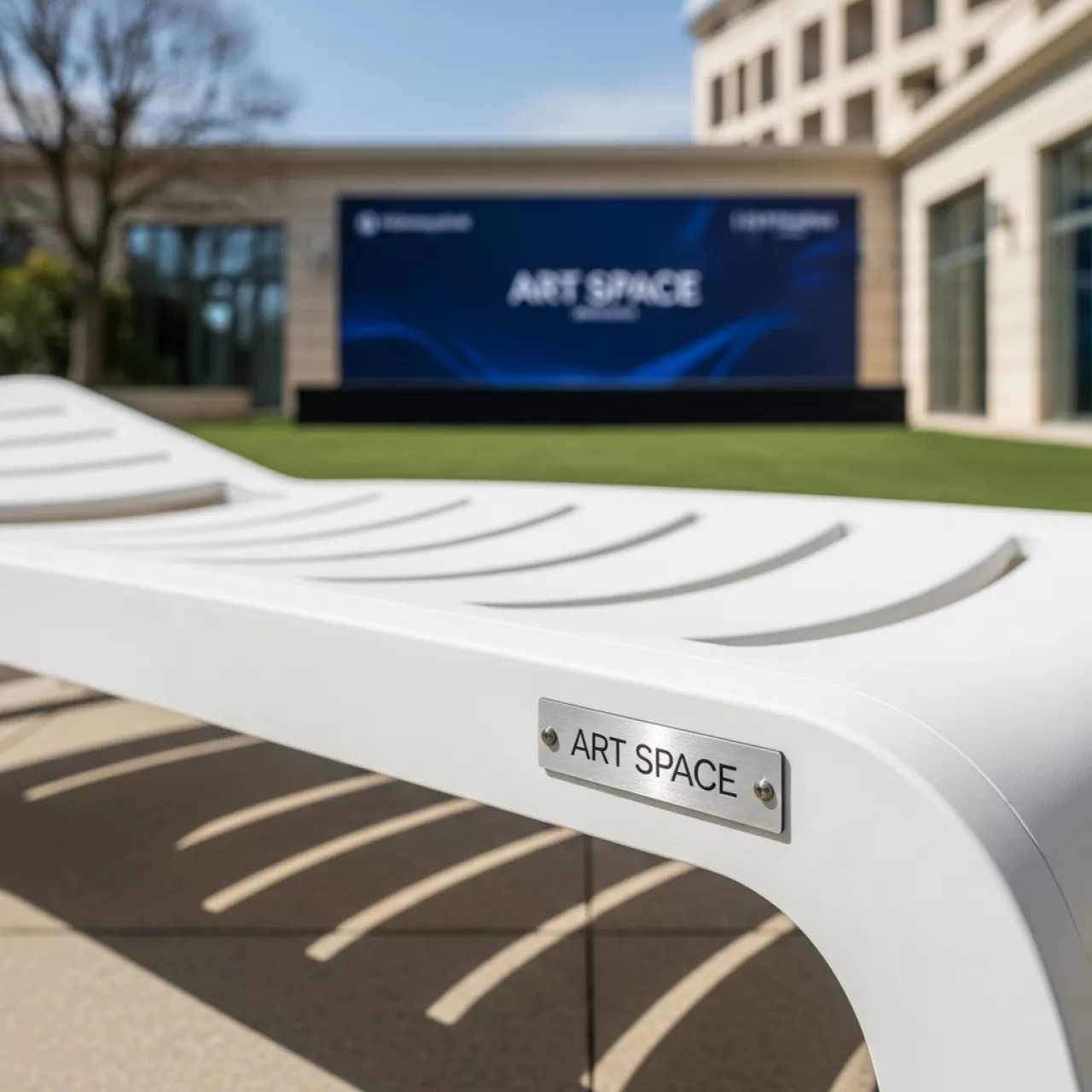 Аренда Шезлонг лежак пластиковый Slim в Mövenpick Hotel — ART SPACE