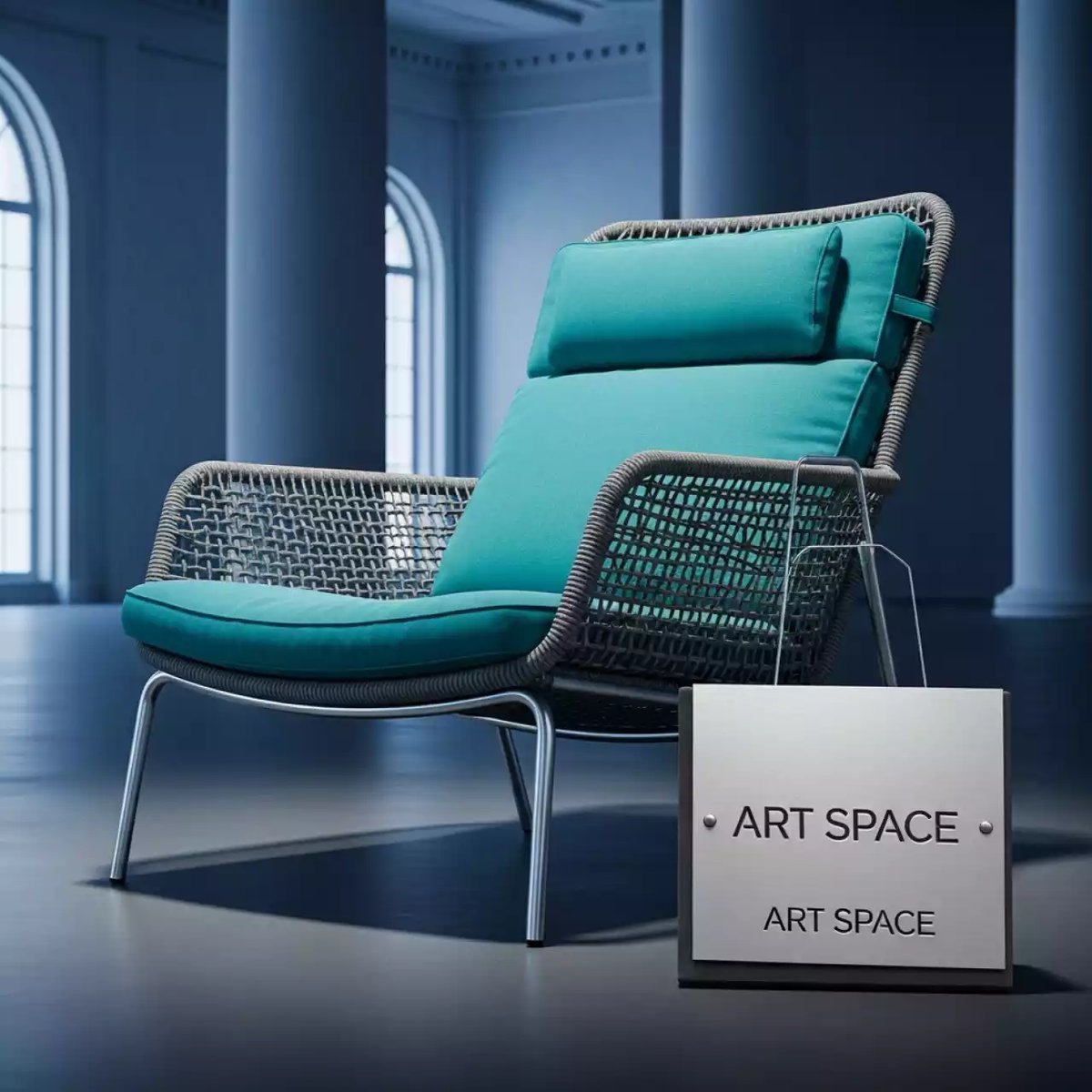 Аренда Шезлонг лежак плетеный с матрасом Anatra в усадьбе Голицына — ART SPACE