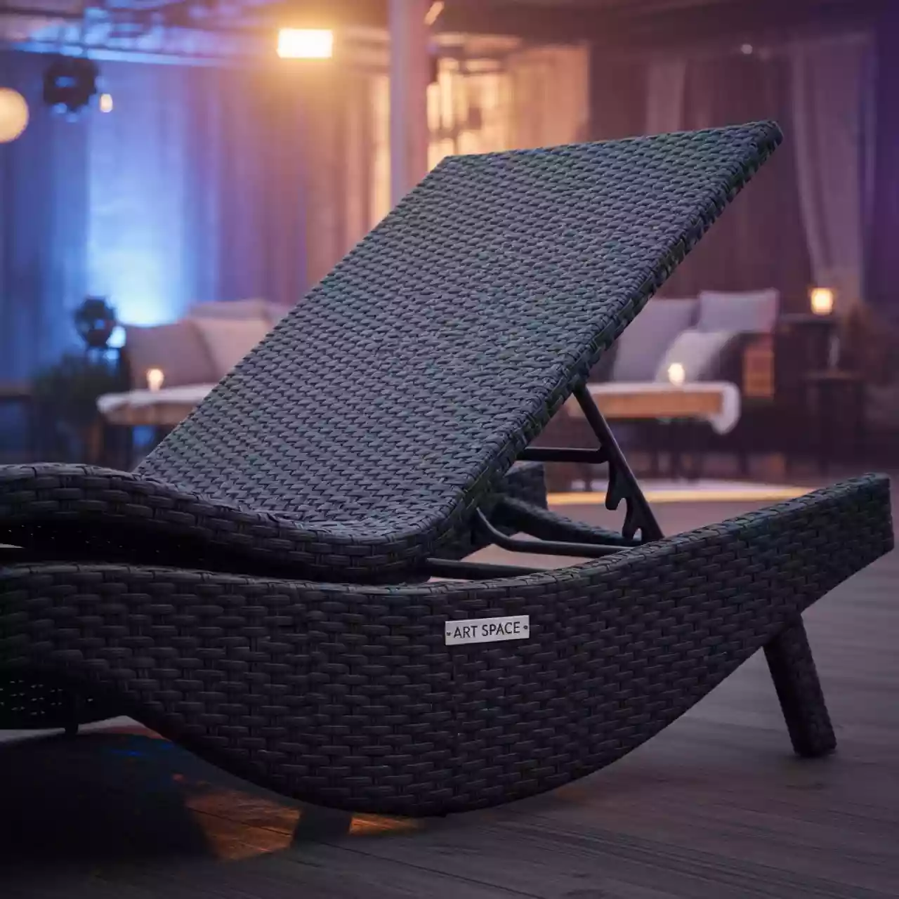 Аренда Шезлонг лежак плетеный Vitali в пляжном комплексе VinoGrad — ART SPACE