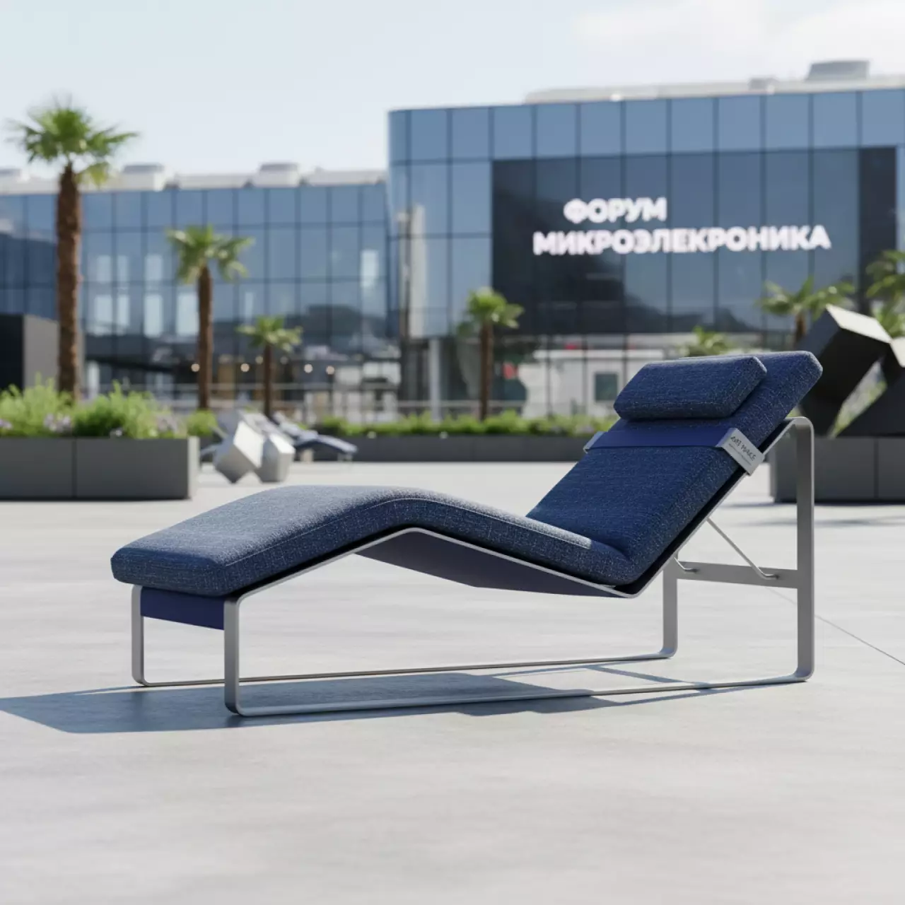 Аренда Шезлонг лежак с обивкой Amanda в Delta Sirius — ART SPACE