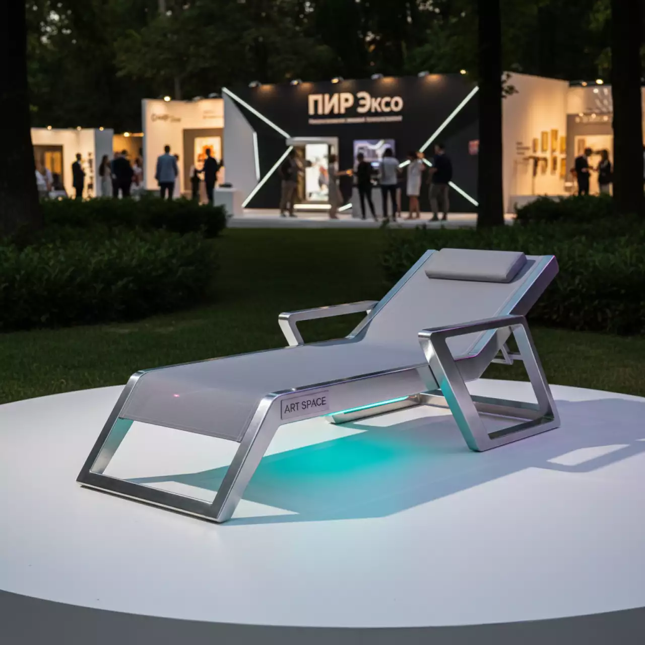 Аренда Шезлонг лежак текстиленовый Skipper в парке «Ривьера» — ART SPACE