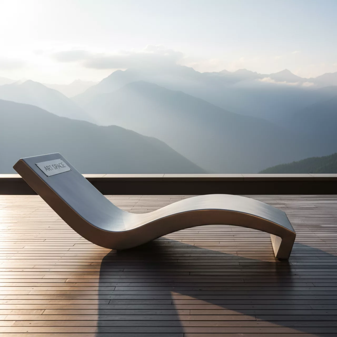 Аренда Шезлонг лежак Wave металлический в Golden Tulip Rosa Khutor — ART SPACE