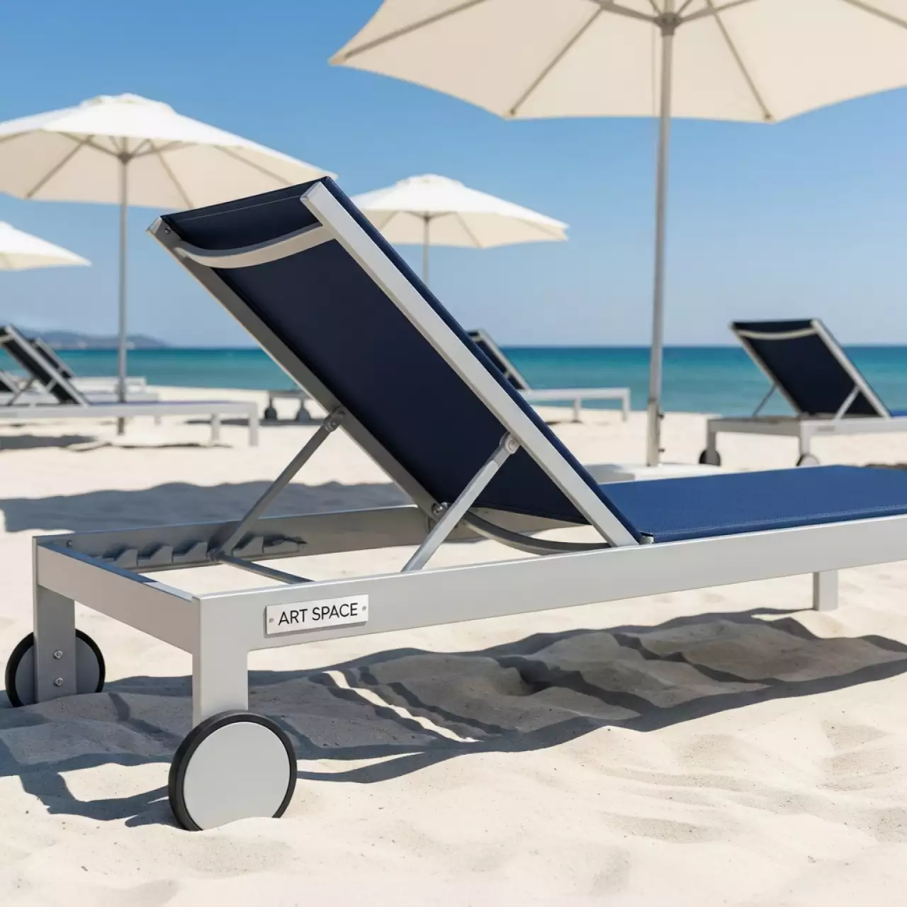 Аренда Шезлонг MALAGA LUX на пляже «Ривьера» — ART SPACE