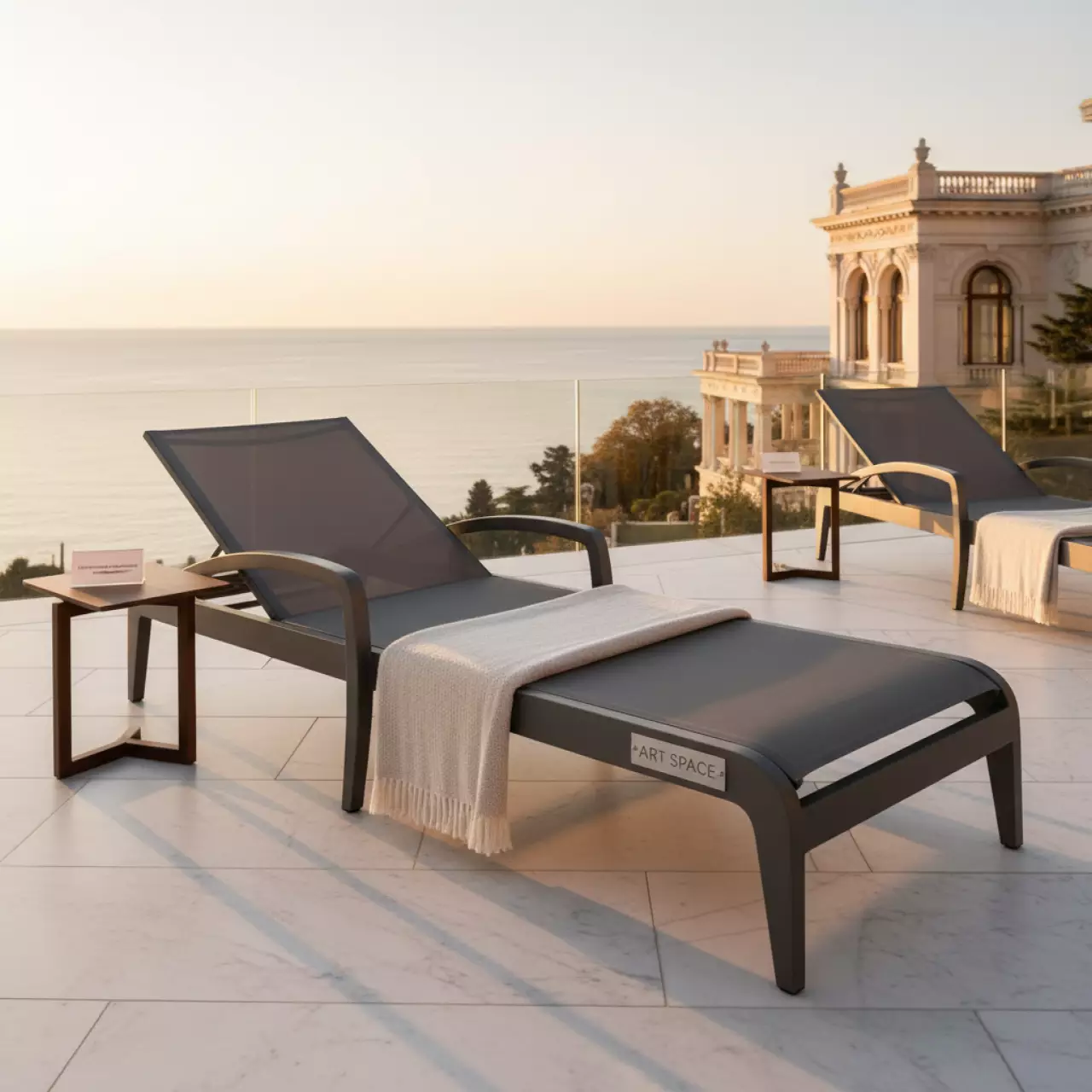 Аренда Шезлонг металлический Cleopas в санатории «Черноморье» — ART SPACE