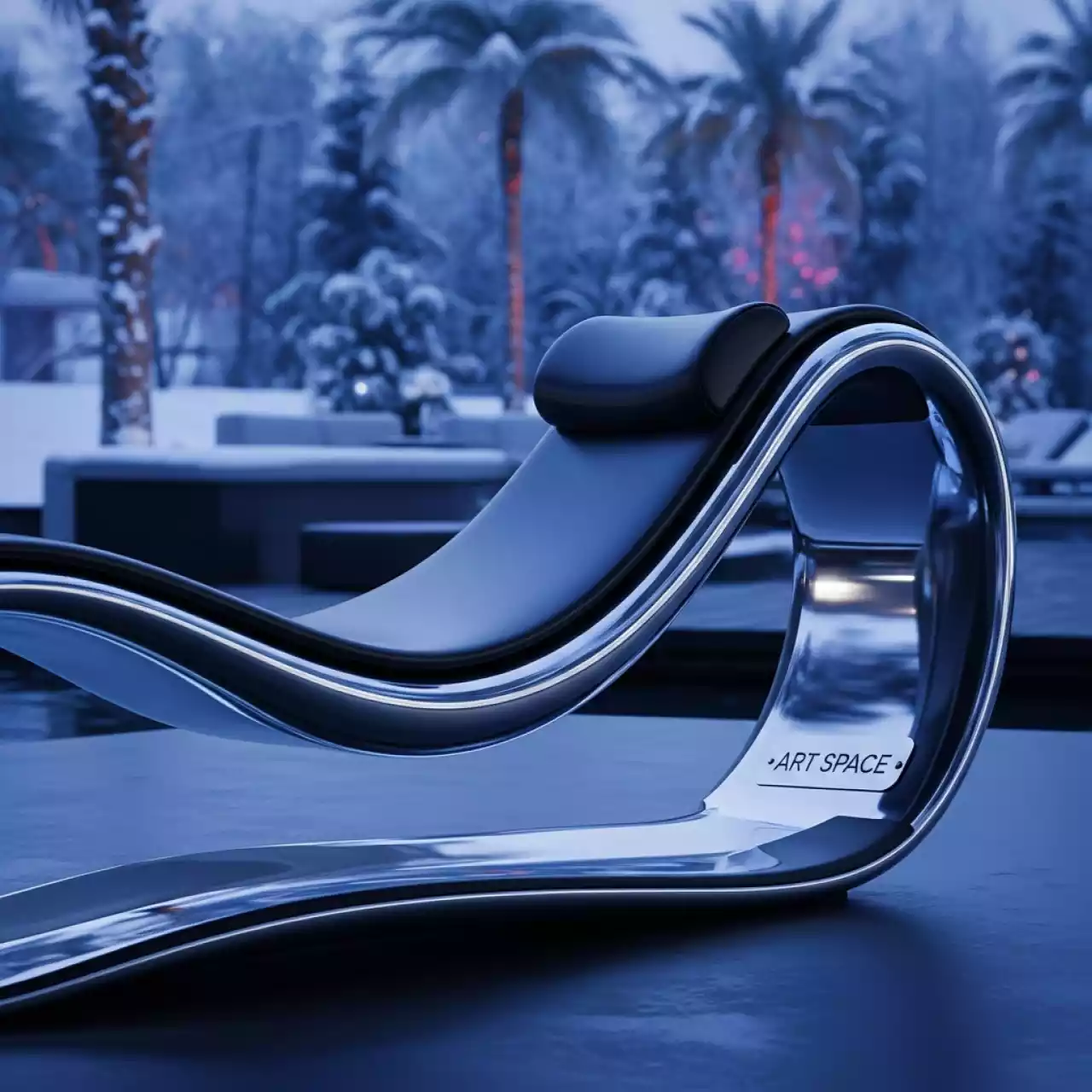 Аренда Шезлонг металлический в пляжном комплексе VinoGrad — ART SPACE