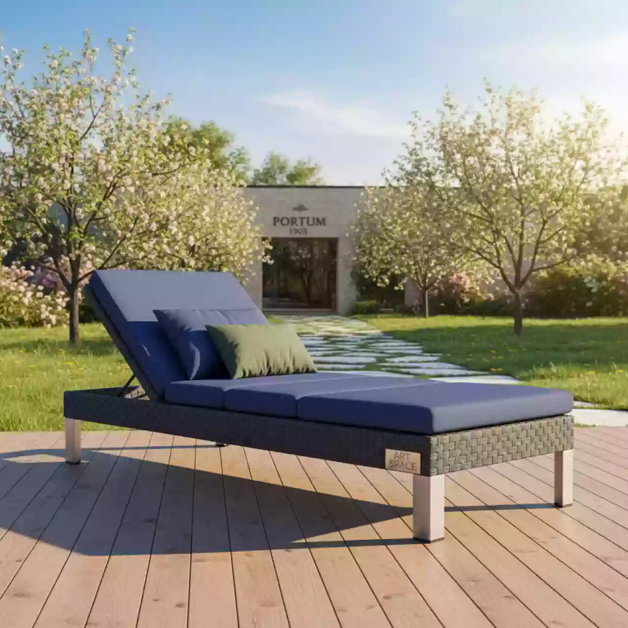 Аренда Шезлонг плетеный Britton в Boutique Hotel PORTUM 1905 — ART SPACE