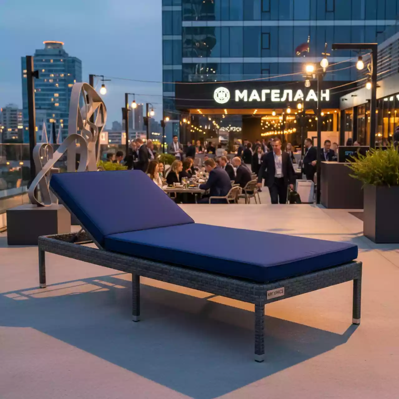 Аренда Шезлонг плетеный Vitali в ресторане «Магеллан» — ART SPACE