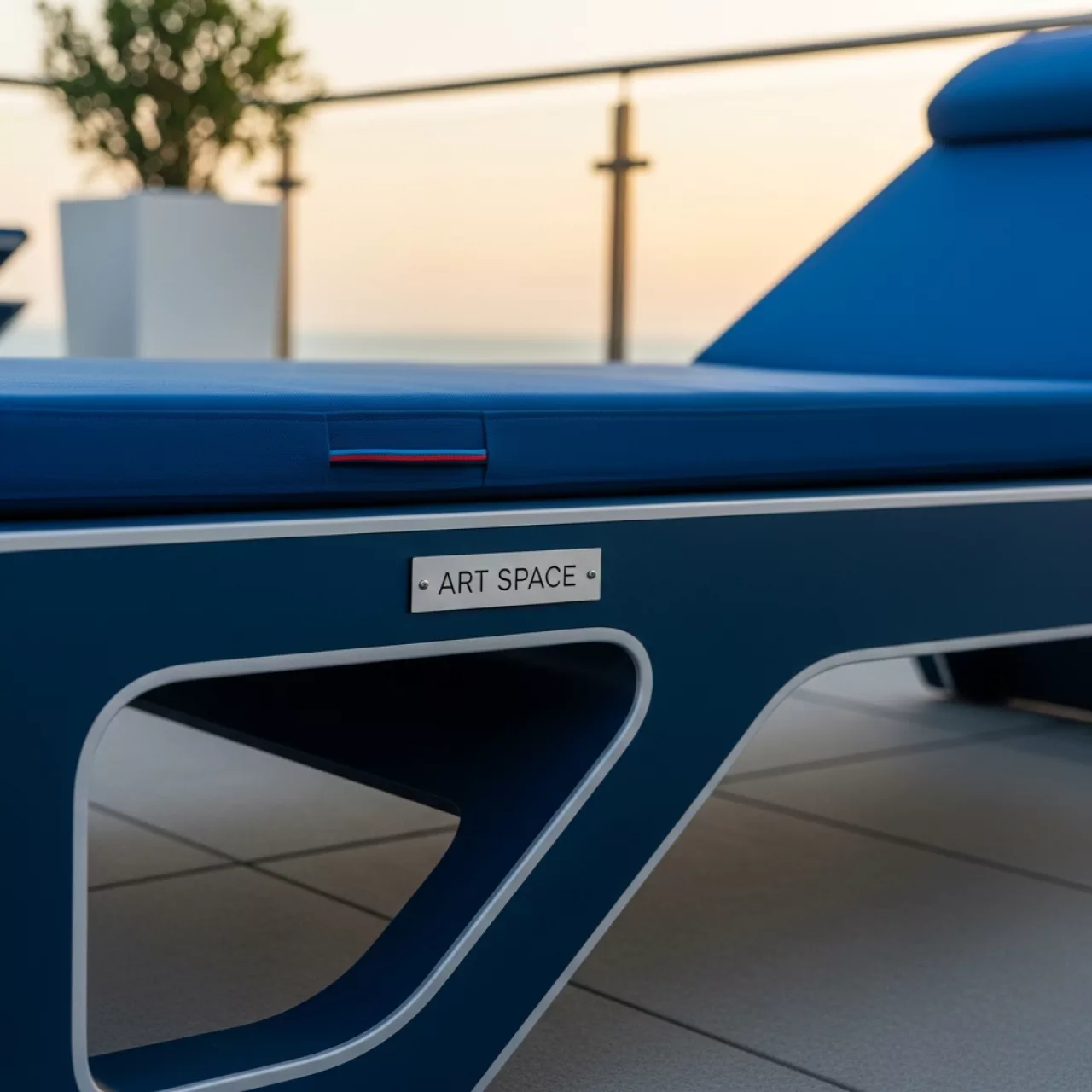 Аренда Шезлонг синий в Radisson Collection Paradise — ART SPACE