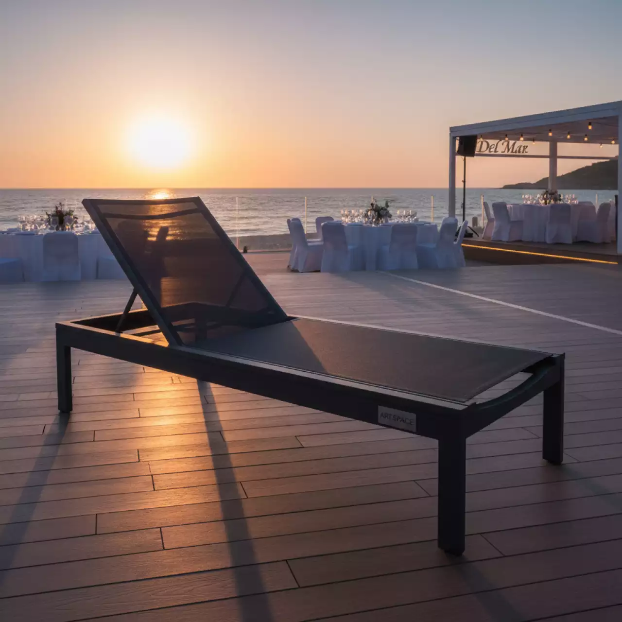 Аренда Шезлонг текстиленовый Skipper в пляжном клубе Del Mar — ART SPACE
