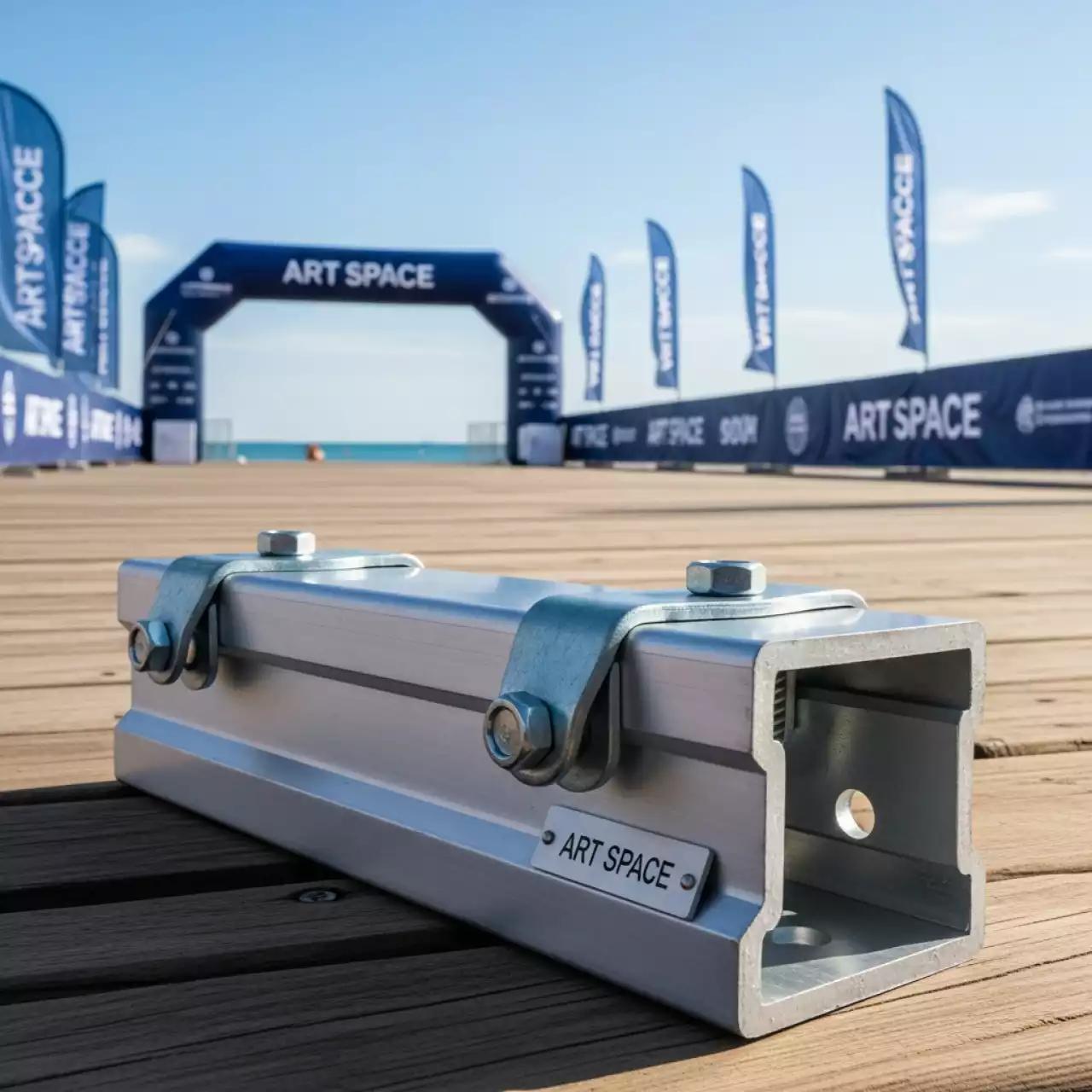 Аренда Шина монтажная с ограничителями 55 мм 2,8 см 1,5 мм на пляже «Ривьера» — ART SPACE