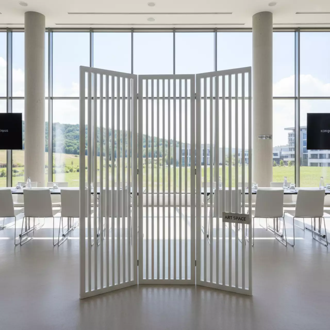 Аренда Ширма белая из дерева в Gamma Sirius — ART SPACE