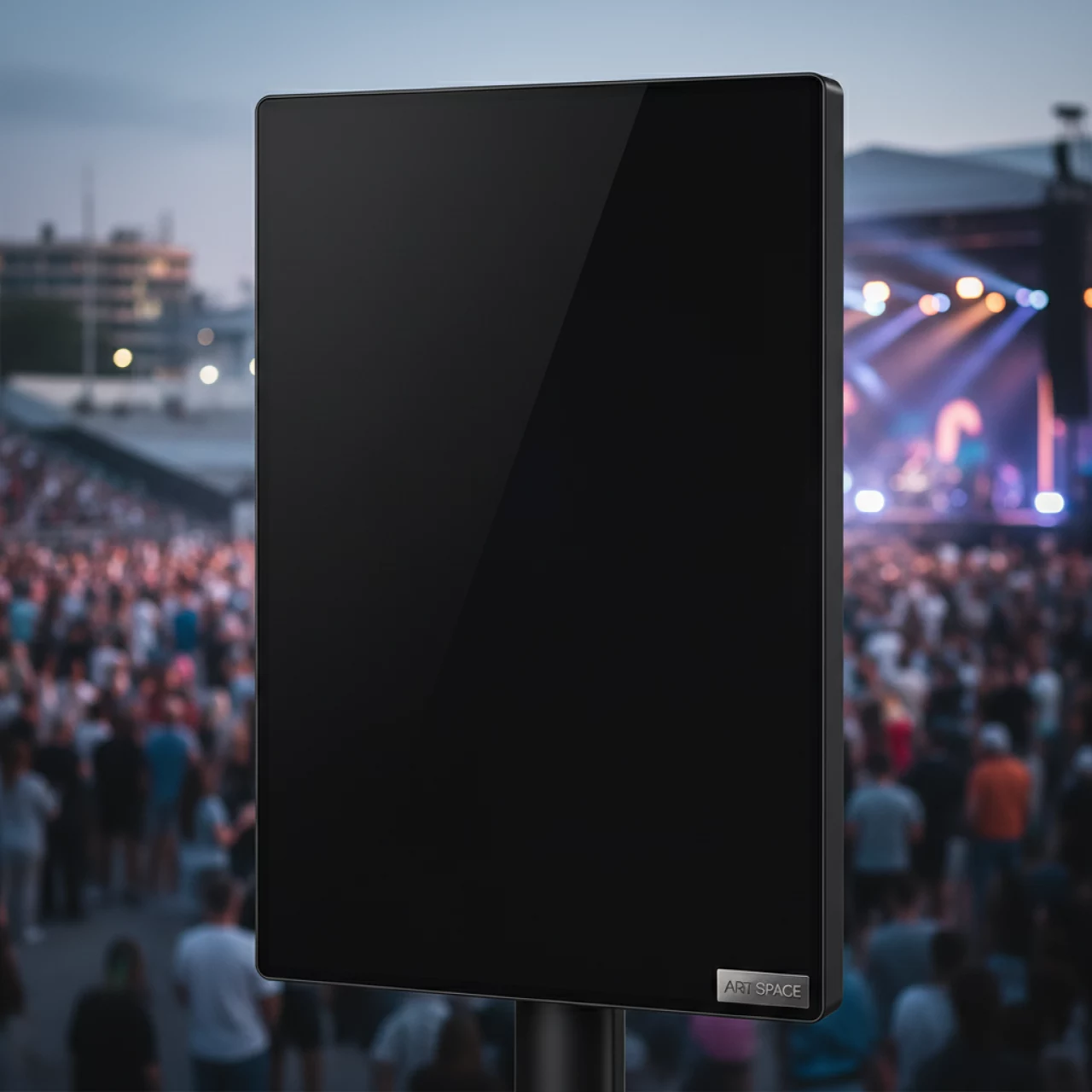 Аренда Ширма Black Glance черная в зале «Чайка» (Морпорт) — ART SPACE