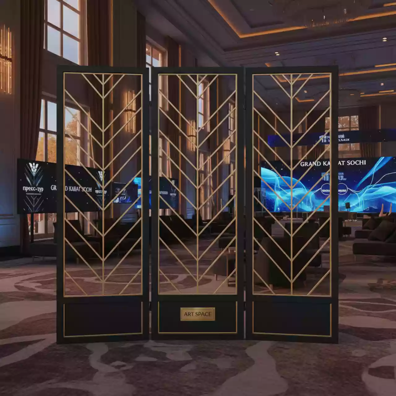 Аренда Ширма Bridget Black в Grand Karat Sochi — ART SPACE