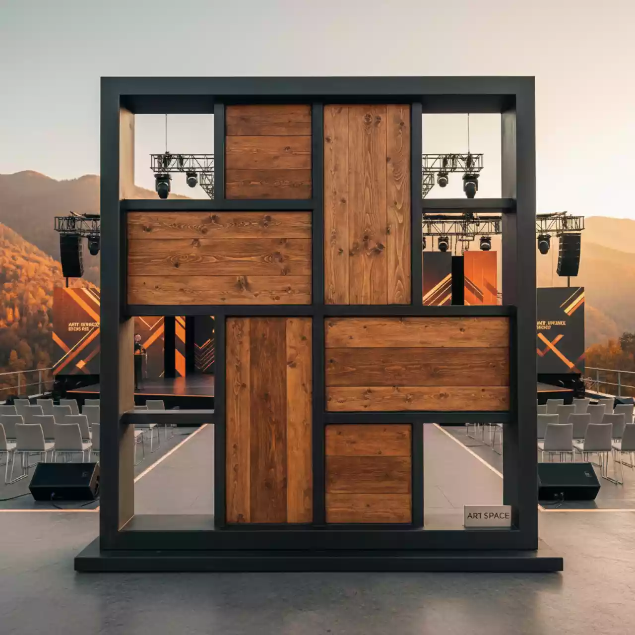 Аренда Ширма деревянная 150х200 см в Skypark Sochi — ART SPACE