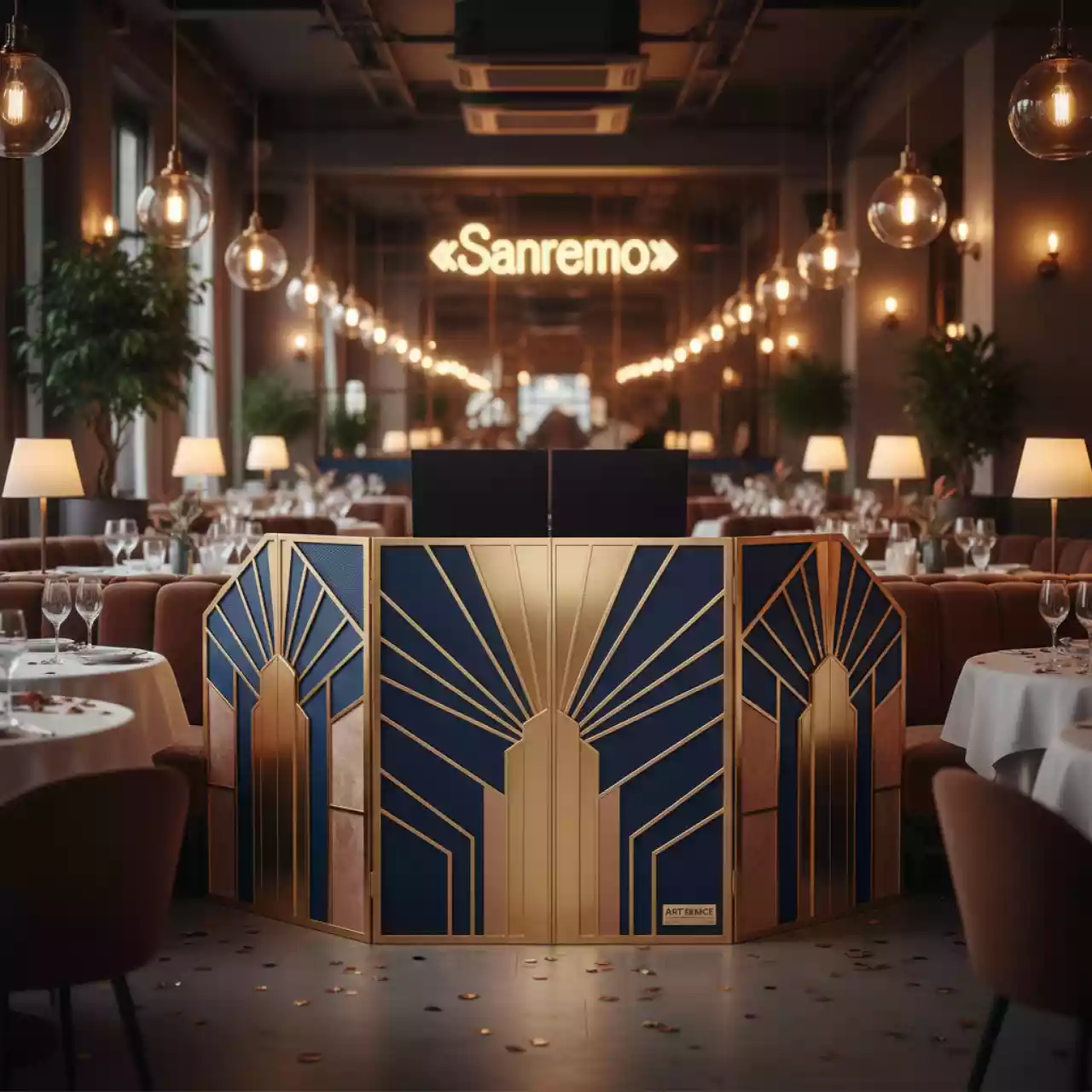 Аренда Ширма фасад для диджея в ресторане «Sanremo» — ART SPACE