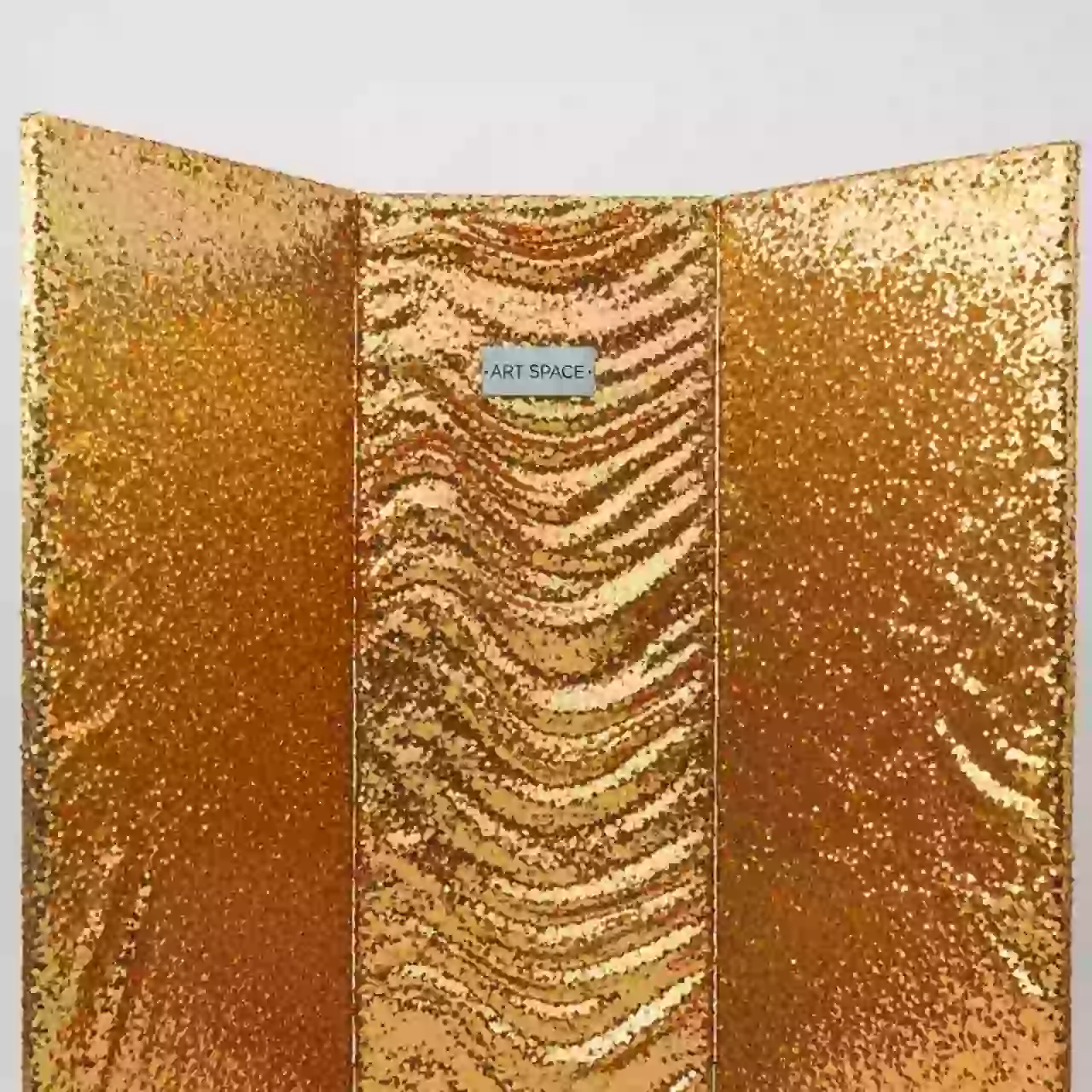 Аренда Ширма из ткани с пайетками золото на Медальной площади — ART SPACE