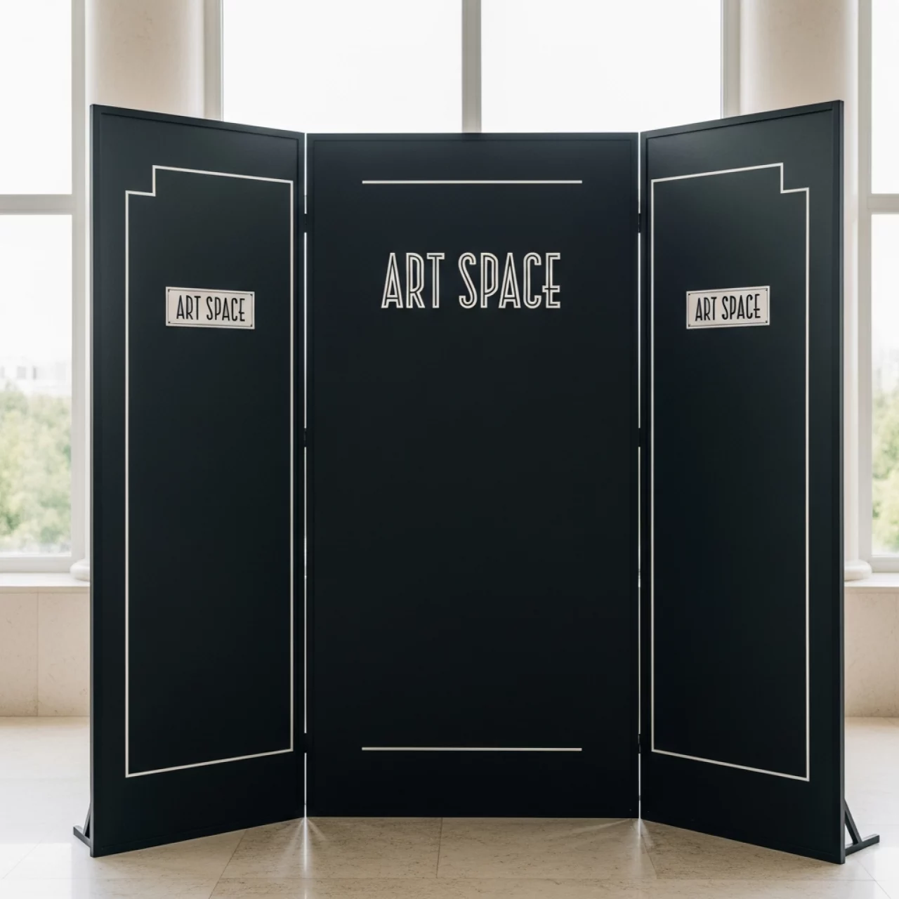 Аренда Ширма мелованная черная 2,3х2 м в гранд-отеле «Жемчужина» — ART SPACE