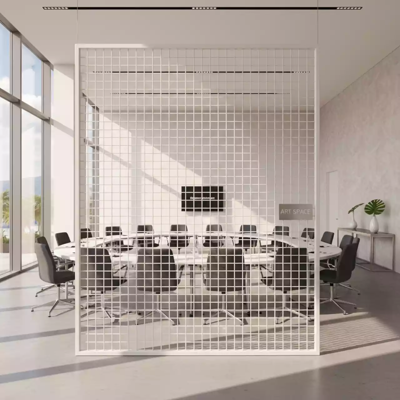 Аренда Ширма металлическая белая в Mercure Сочи Центр — ART SPACE