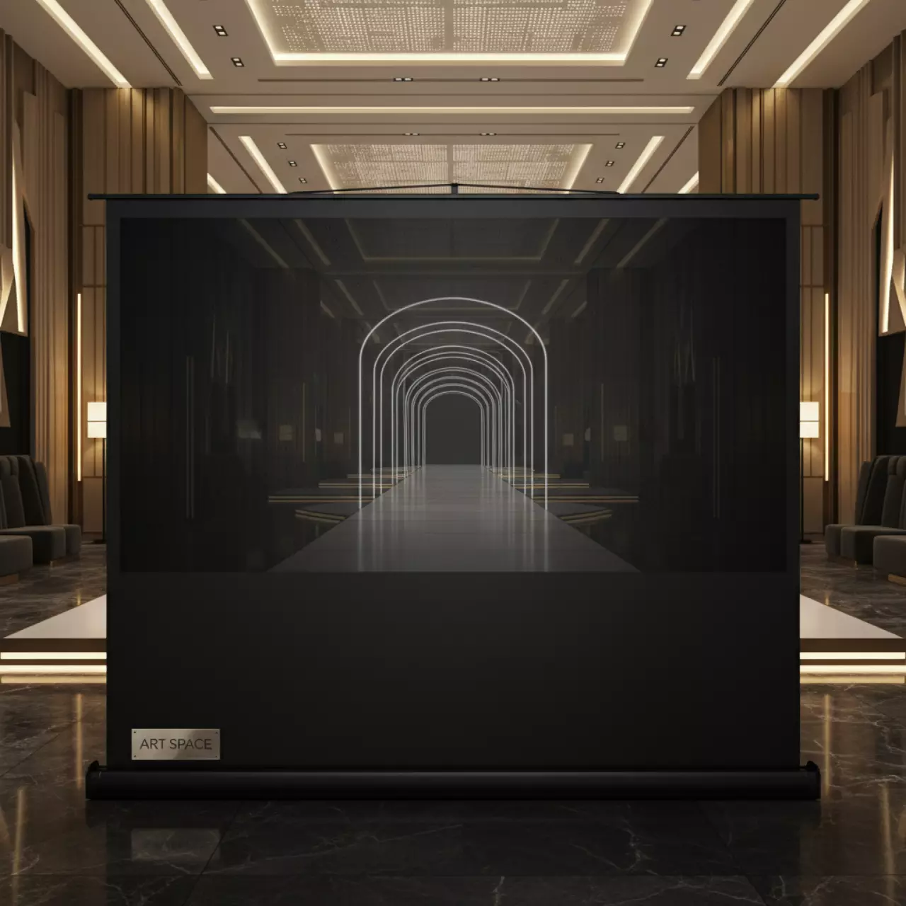 Аренда Ширма техническая черная 06 079BK в казино «Сочи» — ART SPACE