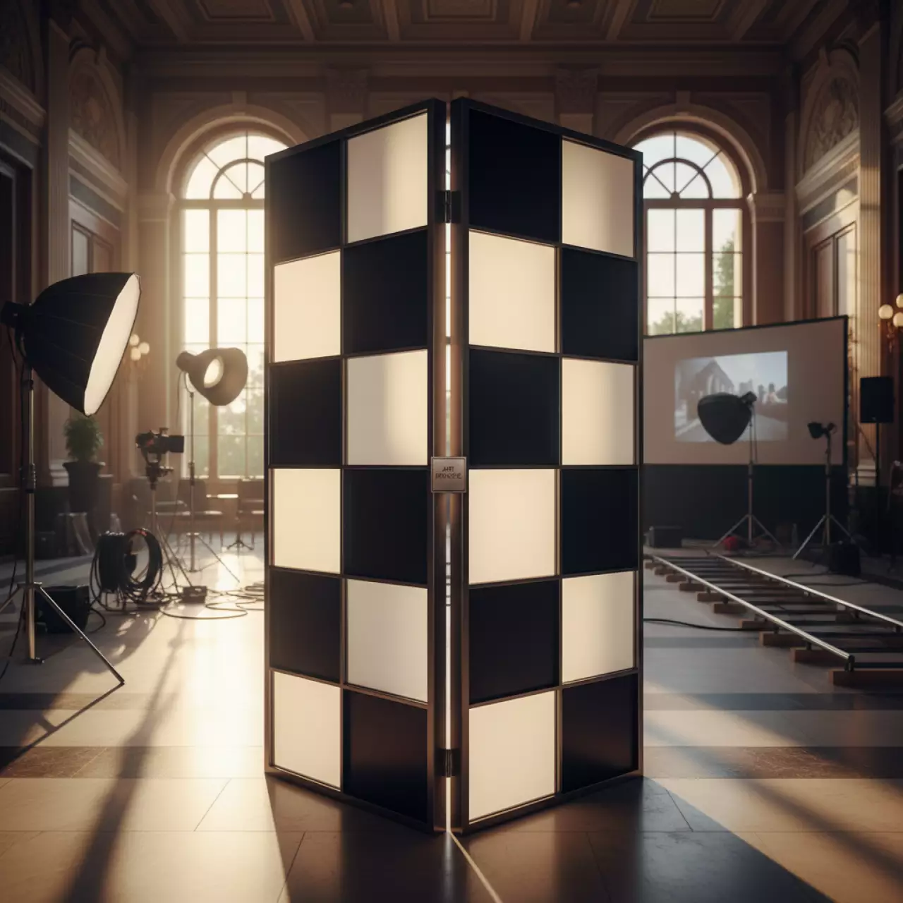 Аренда Ширма техническая черно белая 06 079BK WT в Гранд Отель Сочи — ART SPACE