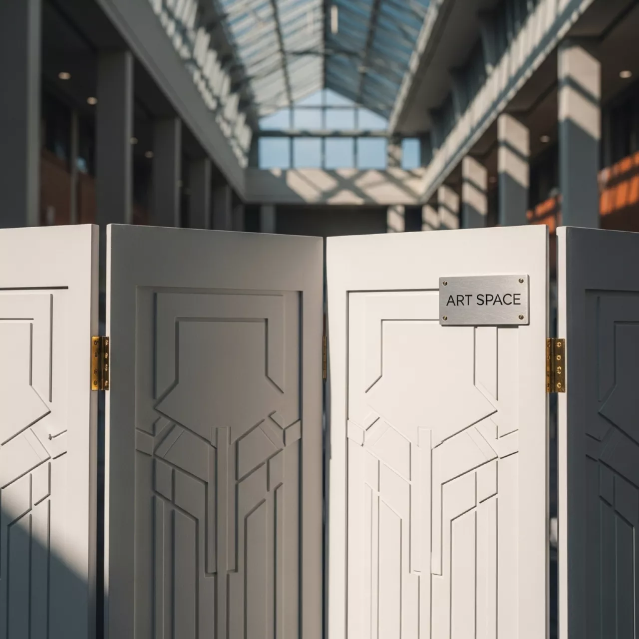 Аренда Ширмы белые в Университете «Сириус» — ART SPACE