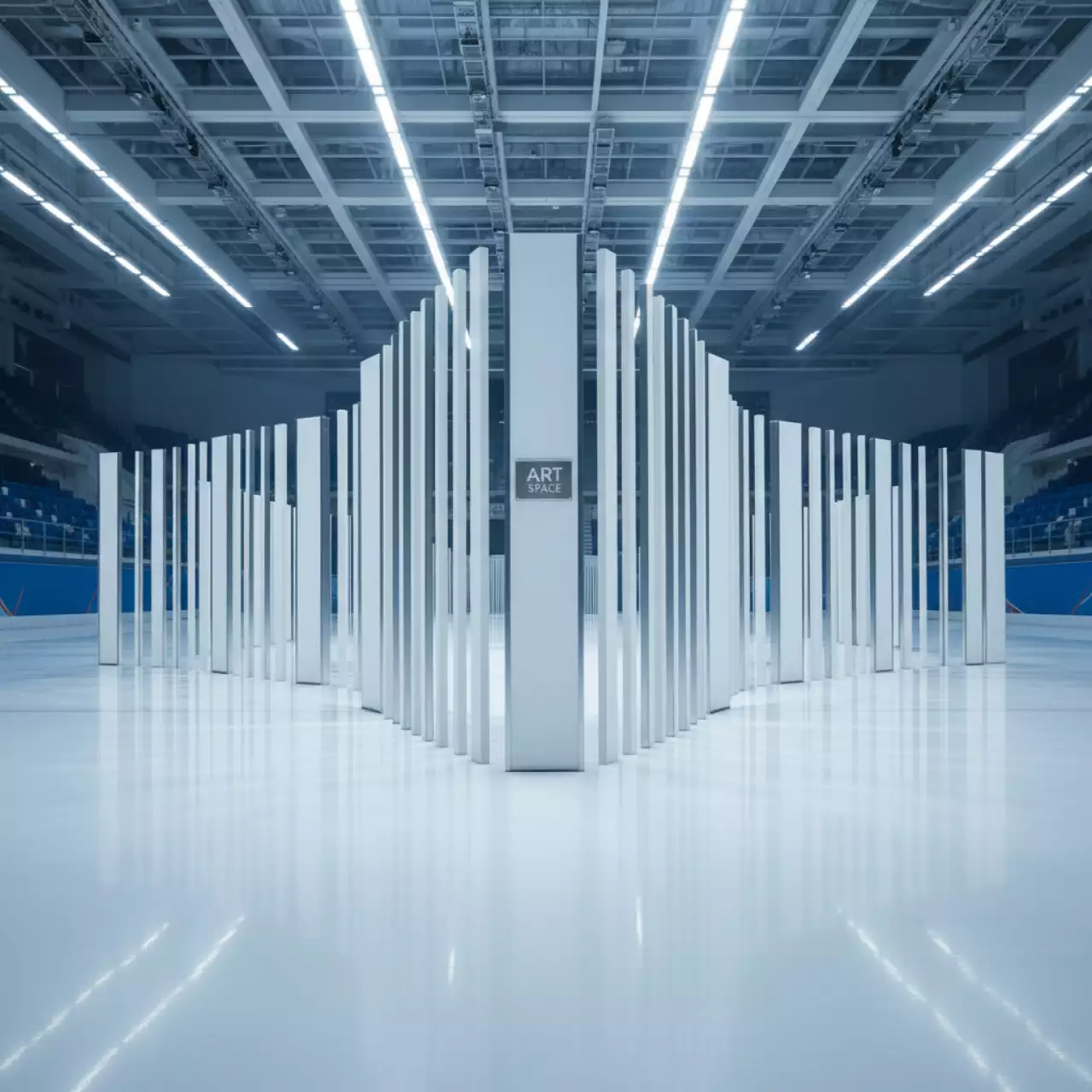 Аренда Ширмы декоративные для конференций в ледовом дворце «Роза Хутор» — ART SPACE