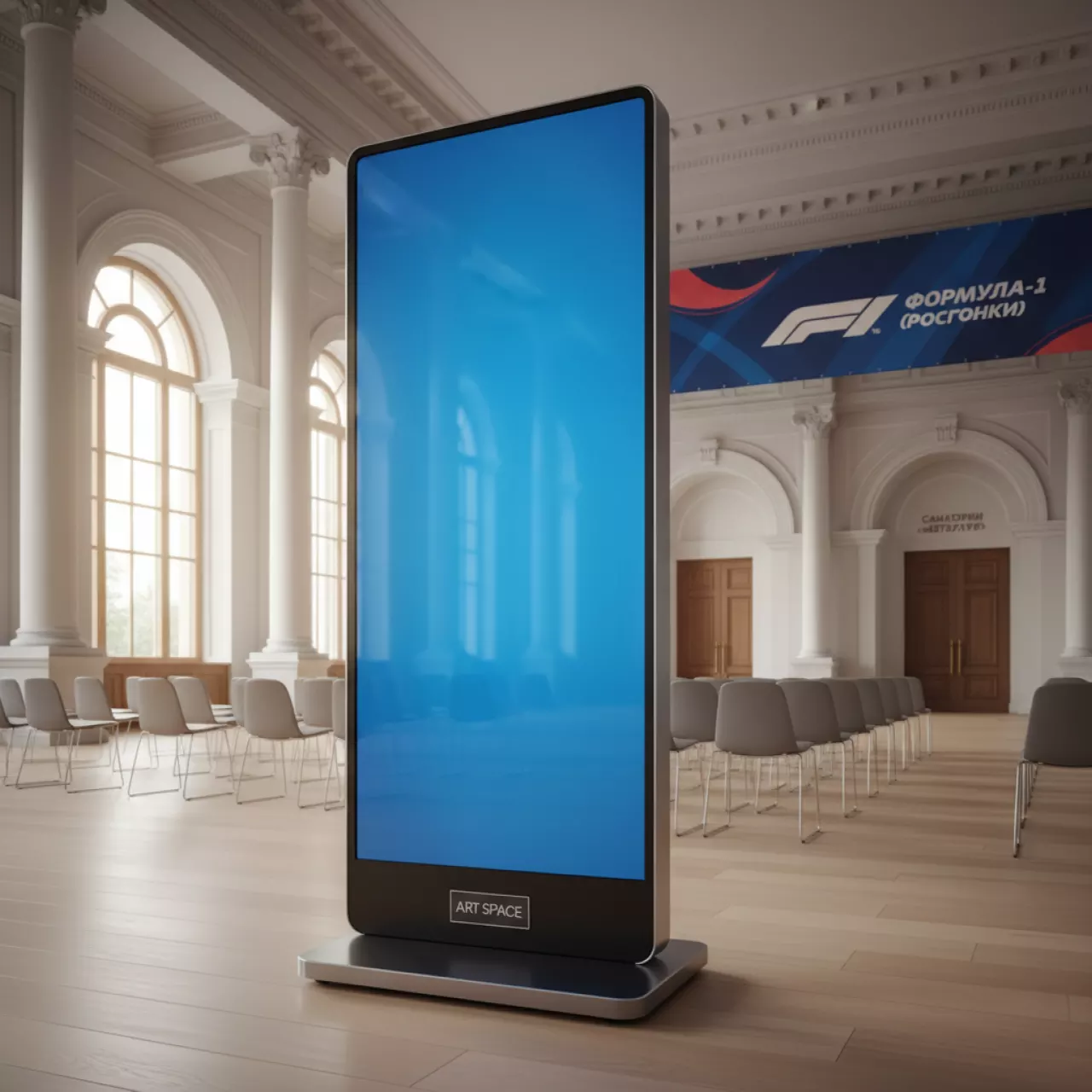 Аренда Ширмы голубые в санатории «Металлург» — ART SPACE