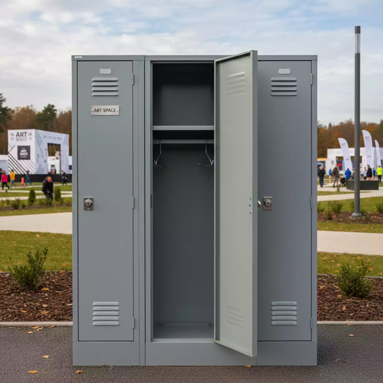 Аренда Шкаф для одежды металлический Практик LE LS 31 в парке «Ривьера» — ART SPACE