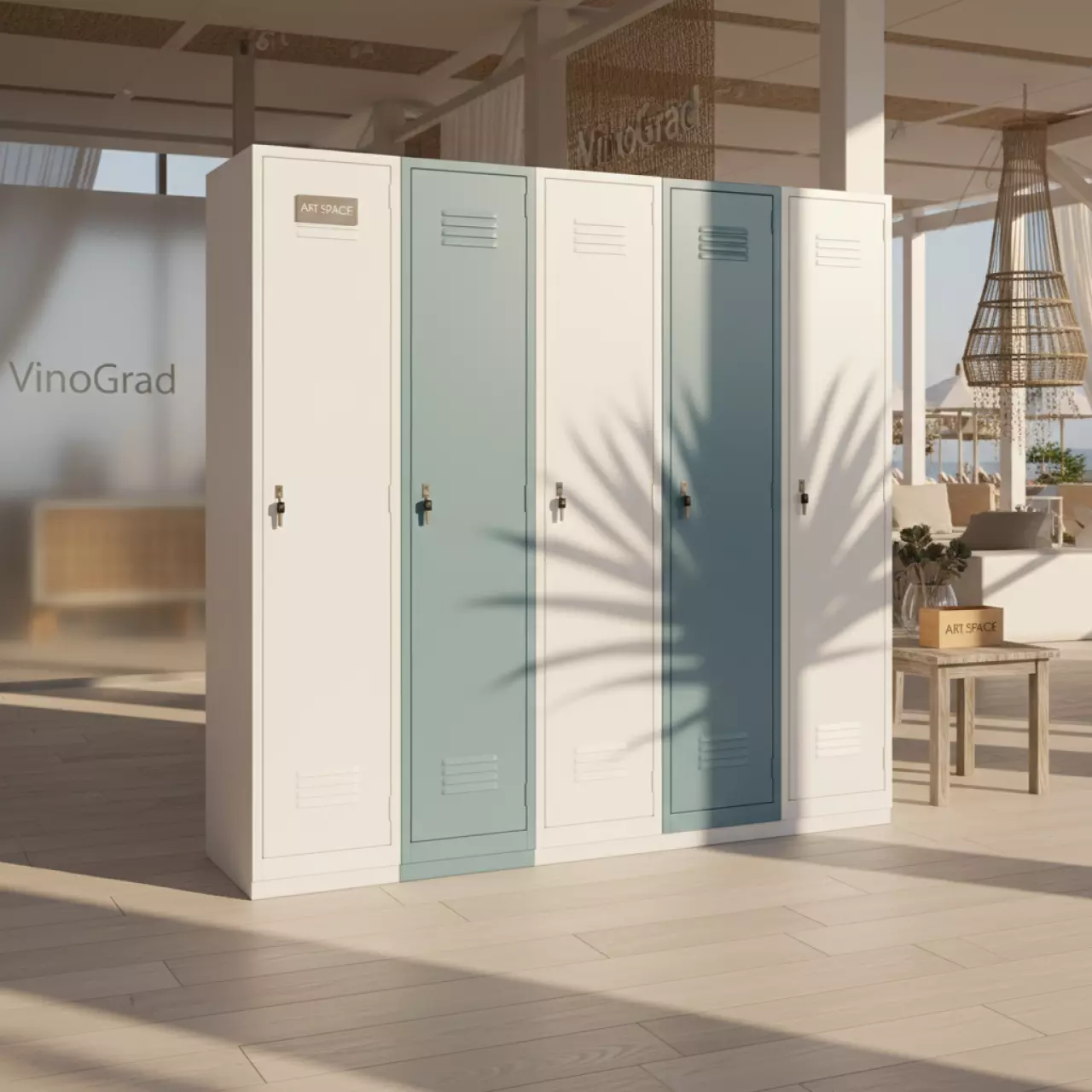 Аренда Шкаф для одежды ШРК 24 600 R4E 010641 4 секции в пляжном комплексе VinoGrad — ART SPACE