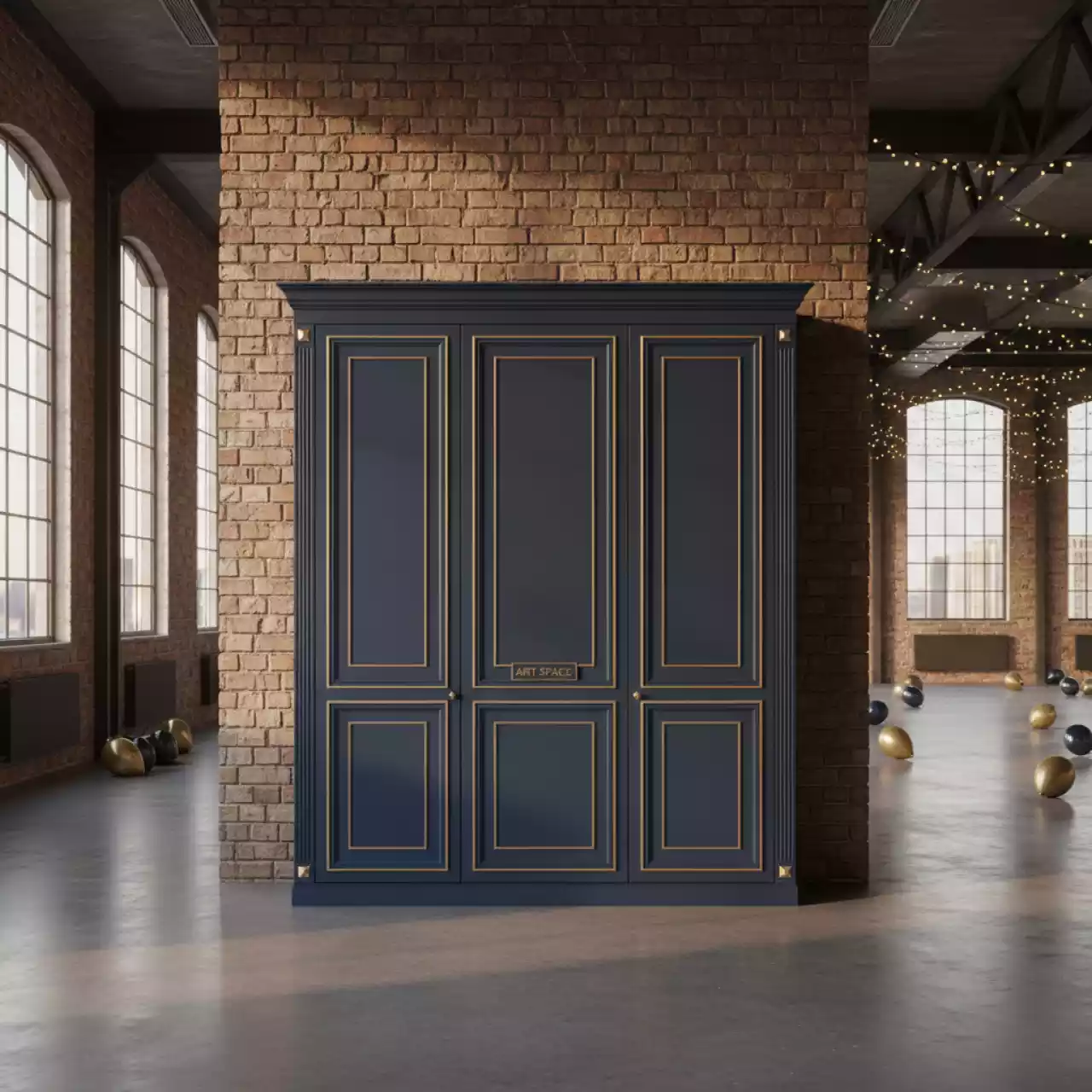 Аренда Шкаф для прихожей в стиле неоклассика в Omega Sirius — ART SPACE