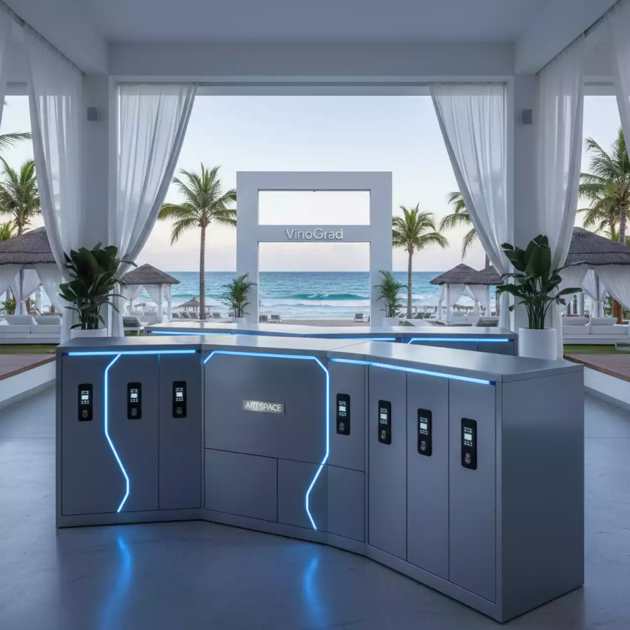 Аренда Шкаф для раздевалки в пляжном комплексе VinoGrad — ART SPACE