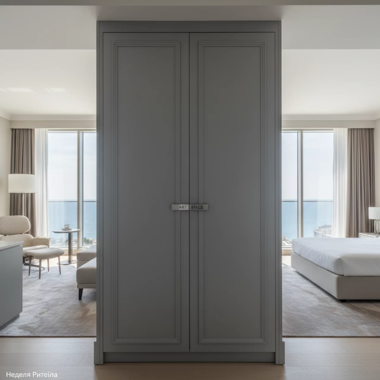 Аренда Шкаф двухстворчатый Даиго графит серый в отеле Hyatt Regency Sochi — ART SPACE