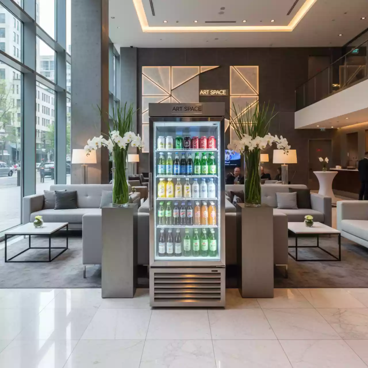 Аренда Шкаф холодильный витринный Gastrorag BC98 MS 98 л 480х475х850 мм в Mövenpick Hotel — ART SPACE