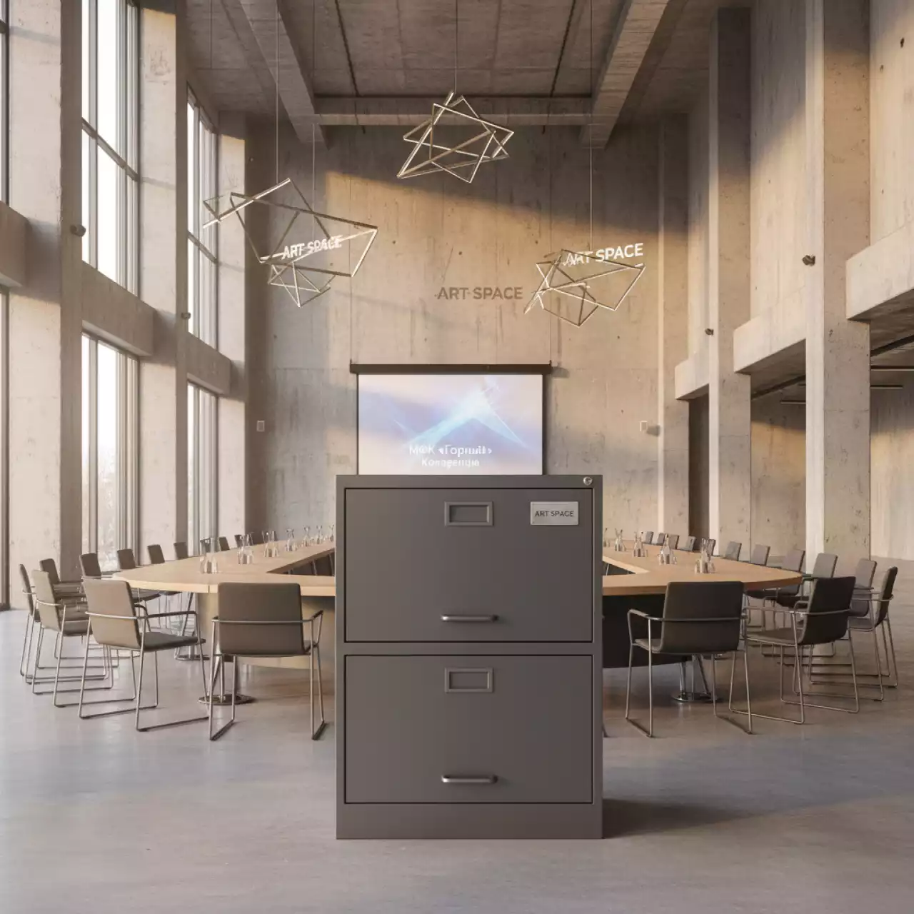 Аренда Шкаф картотечный Практик A0 05 2 промеж секция в МФК «Горный» — ART SPACE