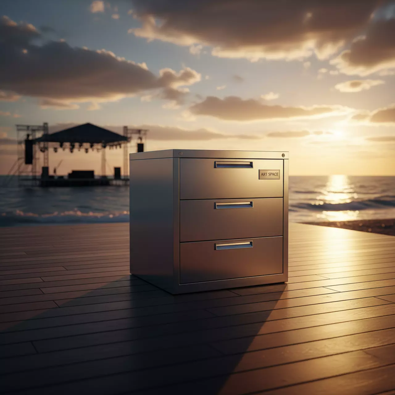 Аренда Шкаф картотечный Практик A1 05 1 верх на пляже «Мандарин» — ART SPACE