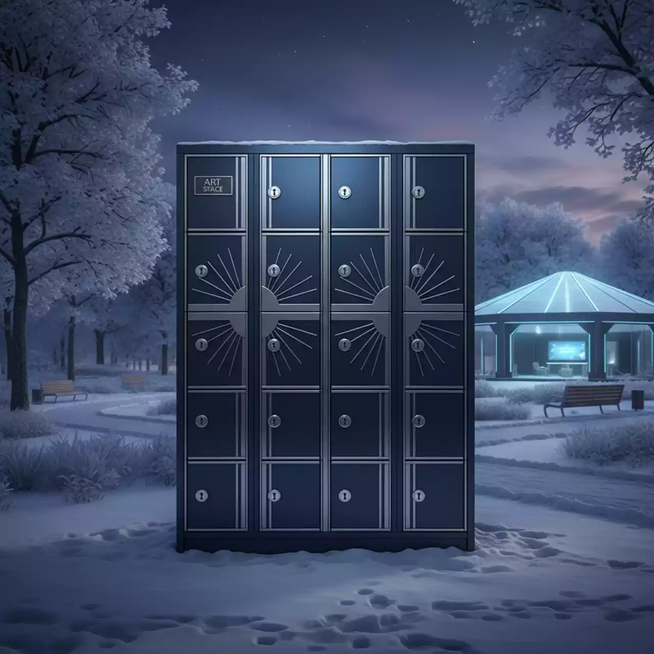 Аренда Шкаф локер 12 секций в парке «Ривьера» — ART SPACE