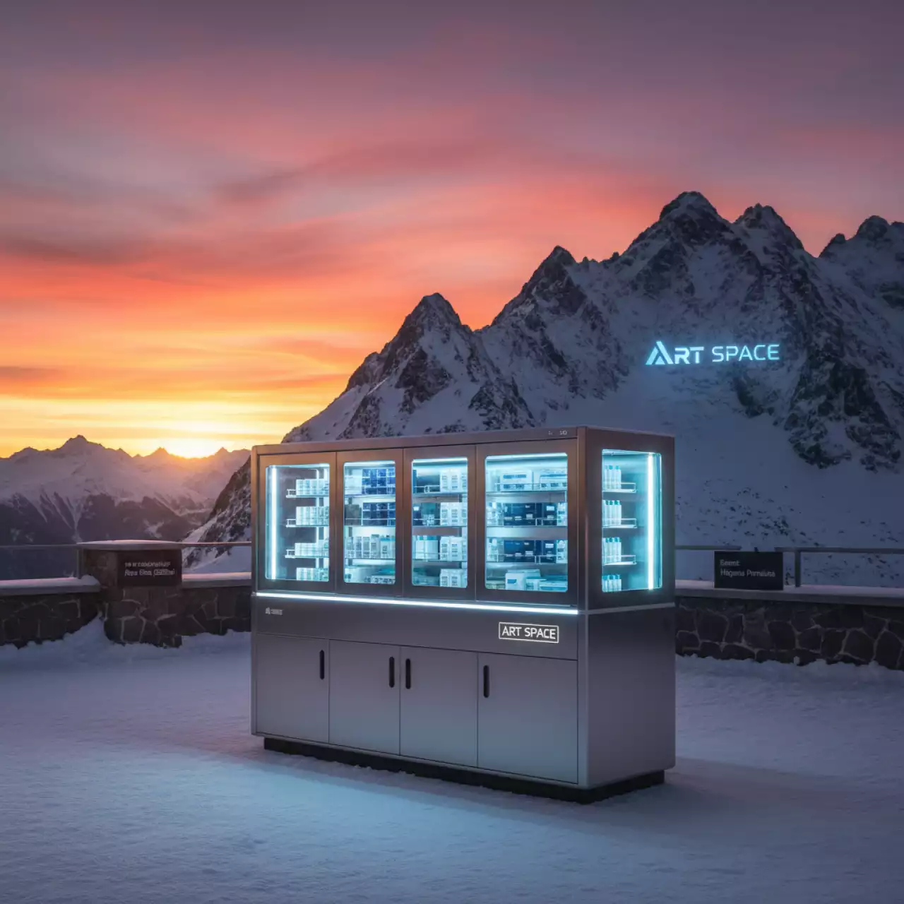 Аренда Шкаф медицинский Hilfe МД1 1657 SG на площадке Rosa Peak (2320м) — ART SPACE