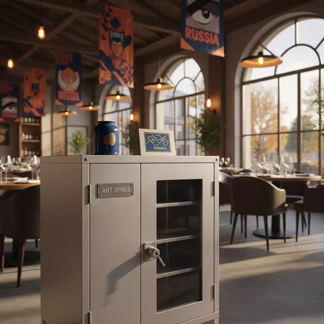 Аренда Шкаф металлический Практик CB 15 в ресторане «La Terrazza» — ART SPACE