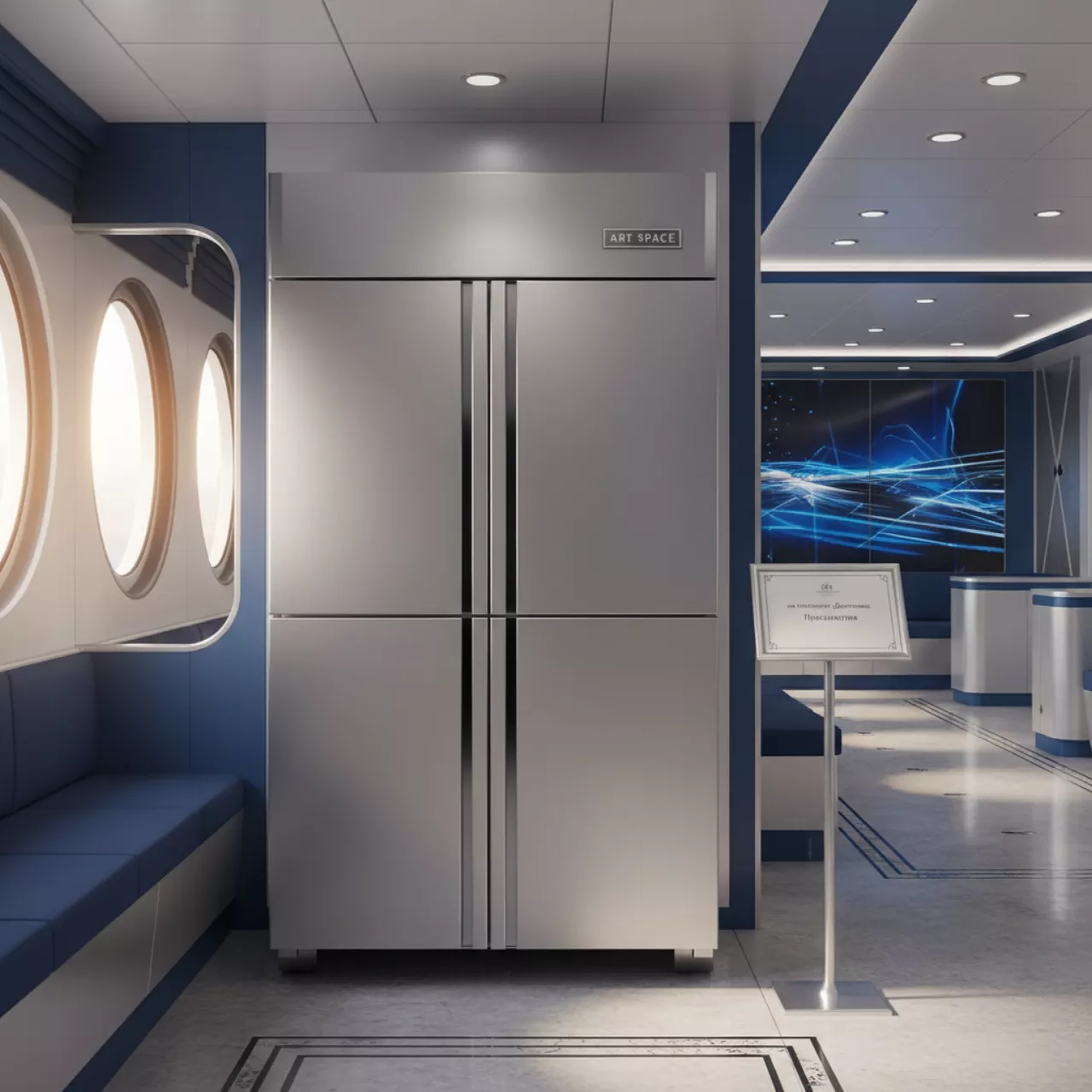 Аренда Шкаф морозильный Polair CB107 G 700 л 735х960х1996 мм на теплоходе «Дагомыс» — ART SPACE