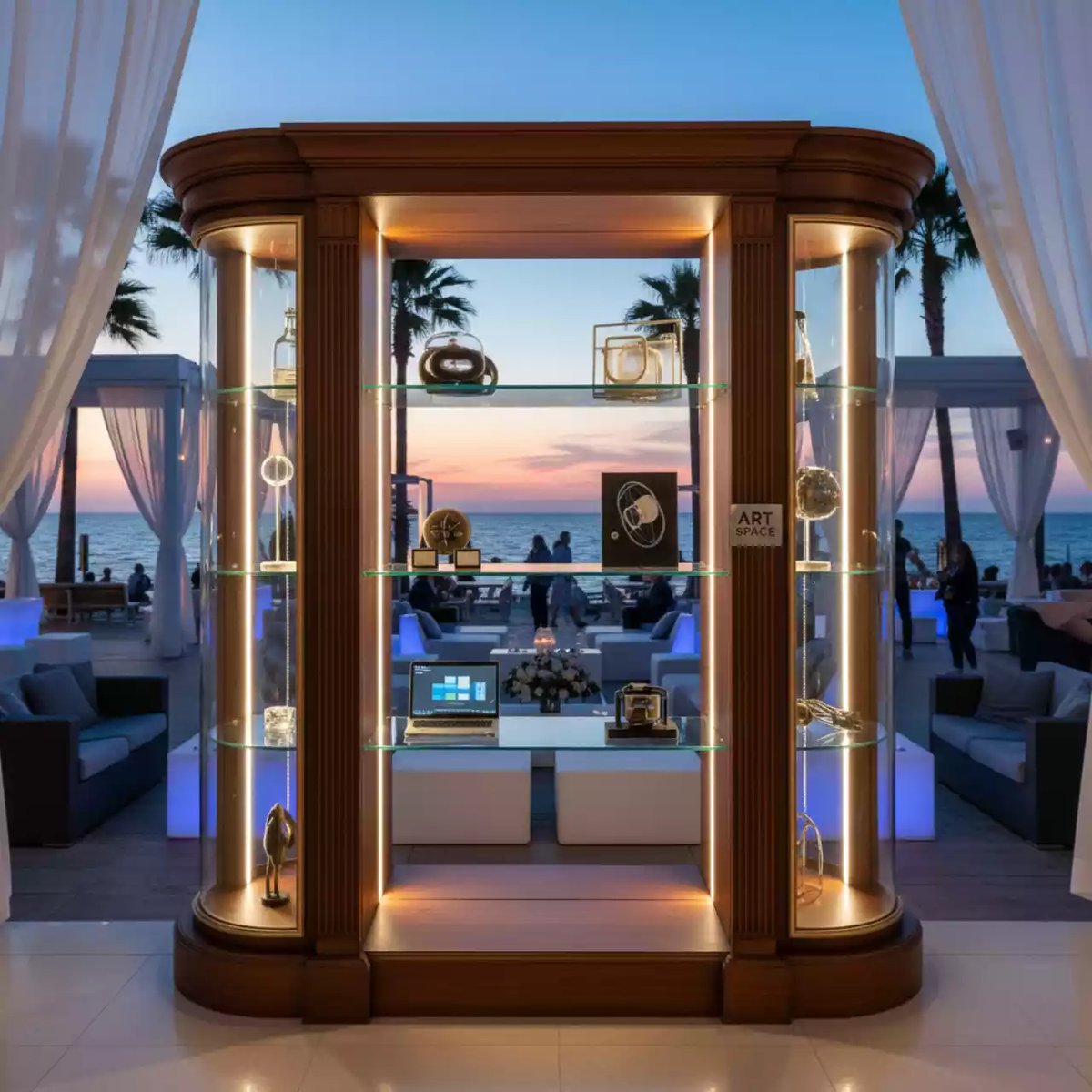 Аренда Шкаф полузакрытый брауни в пляжном клубе Del Mar — ART SPACE