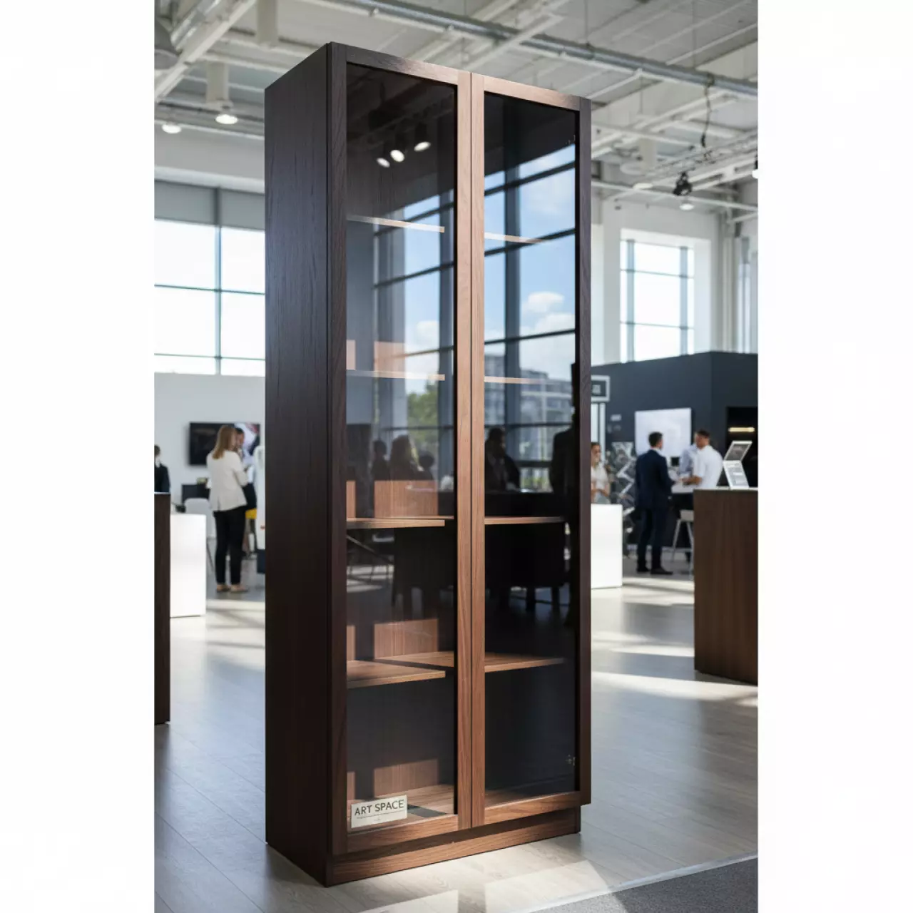 Аренда Шкаф стеллаж со стеклом венге 798х446х2112 в санатории «Металлург» — ART SPACE
