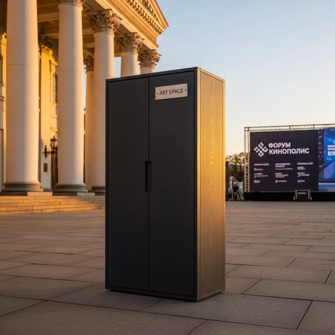 Аренда Шкаф уличный двухдверный высокий TOOMAX Storaway серый антрацит в Зимнем театре — ART SPACE