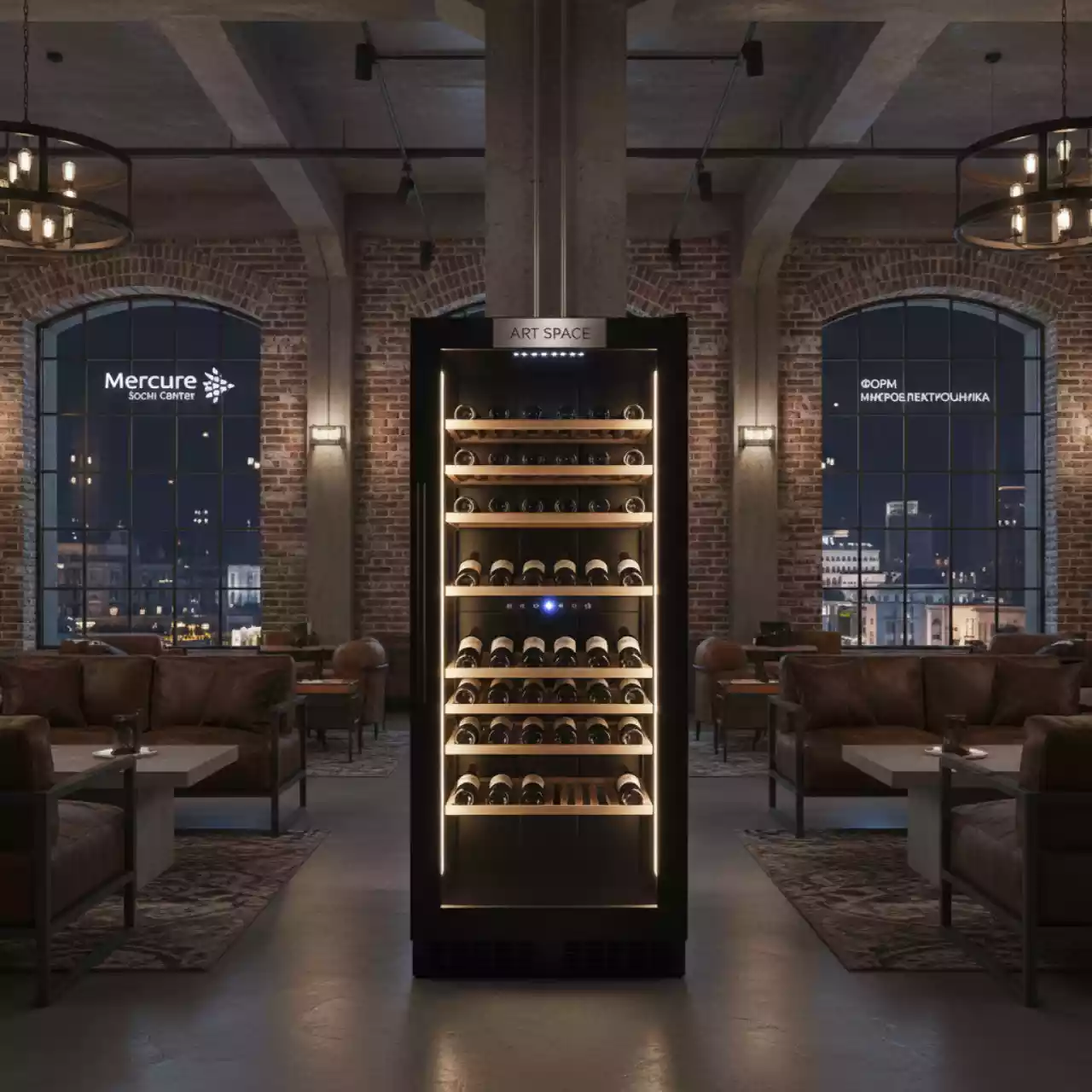 Аренда Шкаф винный TEFCOLD TFW160S 45 бутылок 520х445х605 мм в Mercure Сочи Центр — ART SPACE