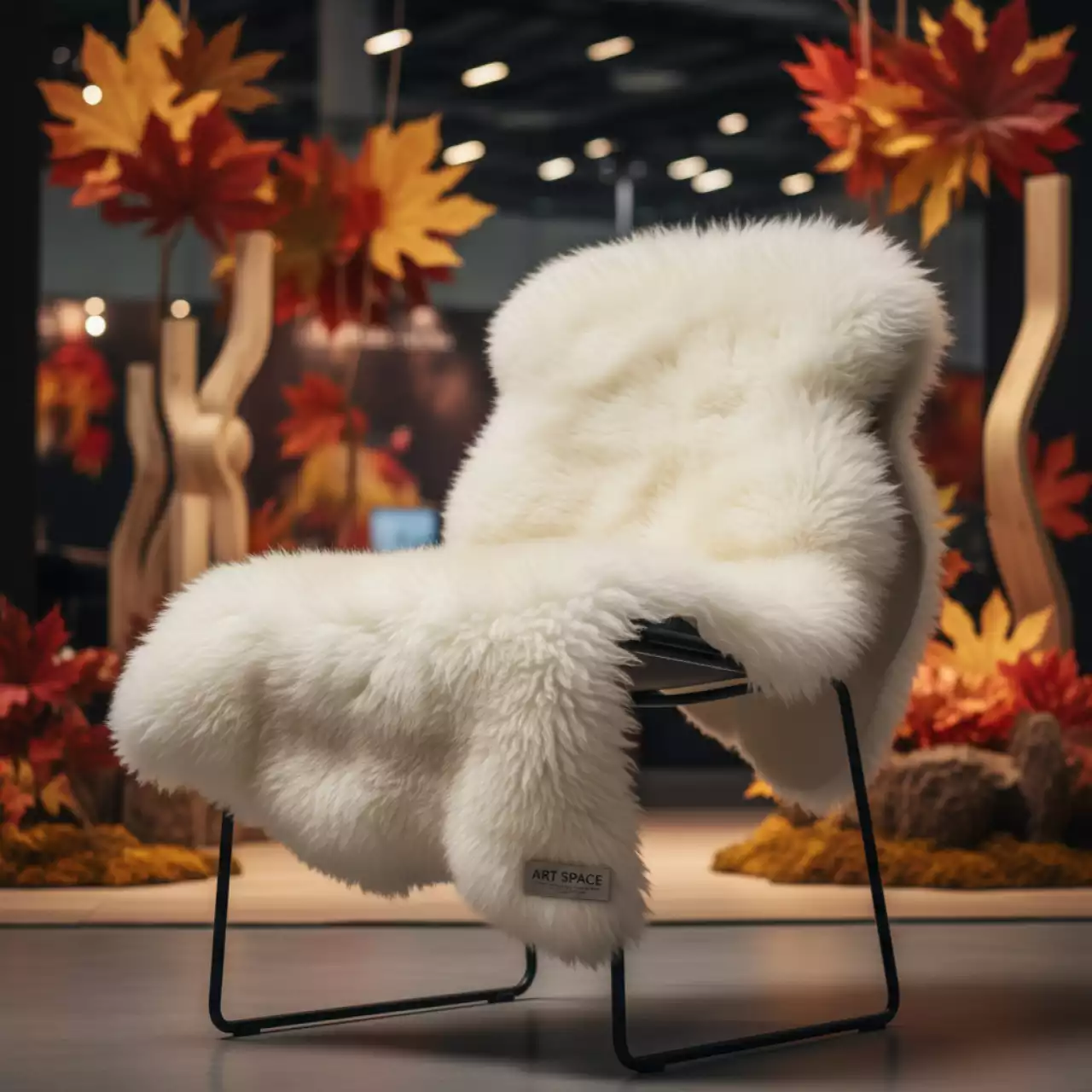 Аренда Шкура овечья белая на арене «Фишт» — ART SPACE