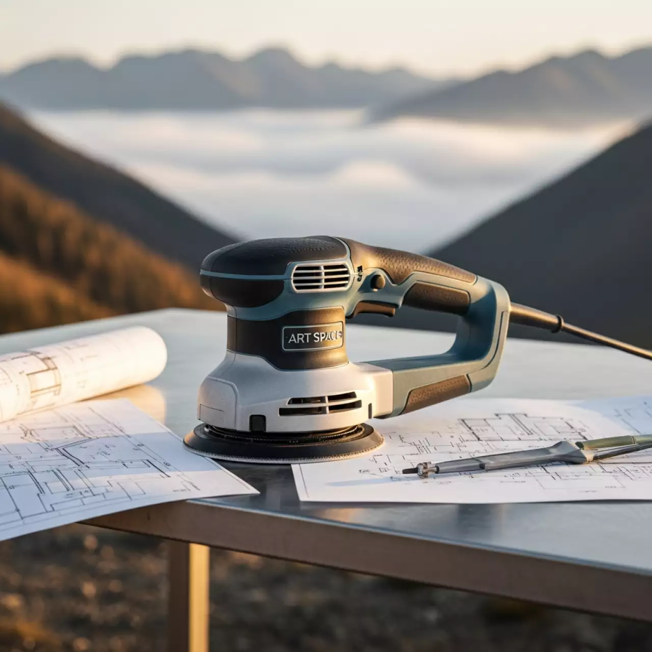 Аренда Шлифовальная машина Ryobi ROS 300 на площадке Rosa Peak (2320м) — ART SPACE